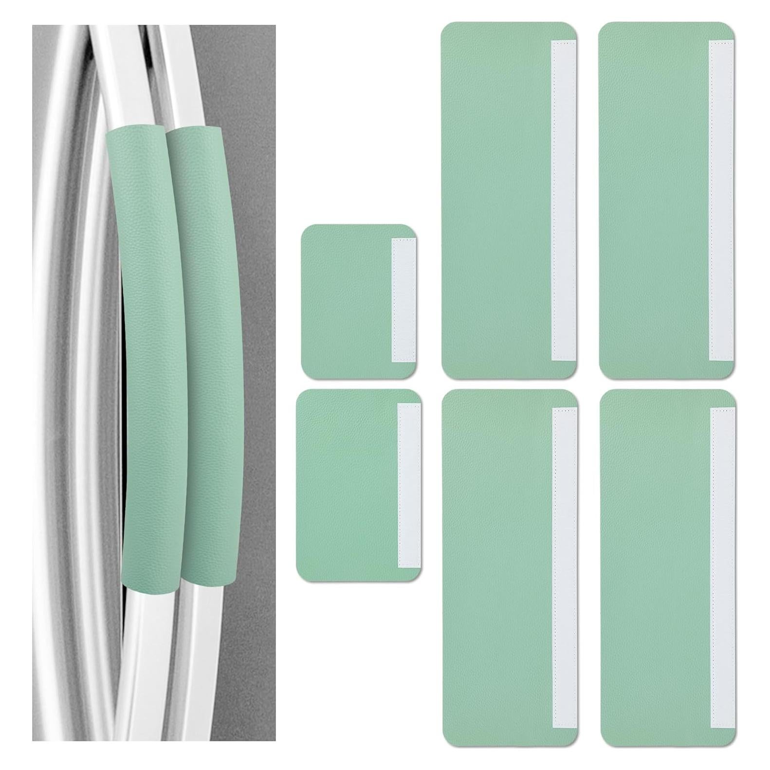 6 Cubiertas de Mango de Refrigerador Windspeed Verde Cuero