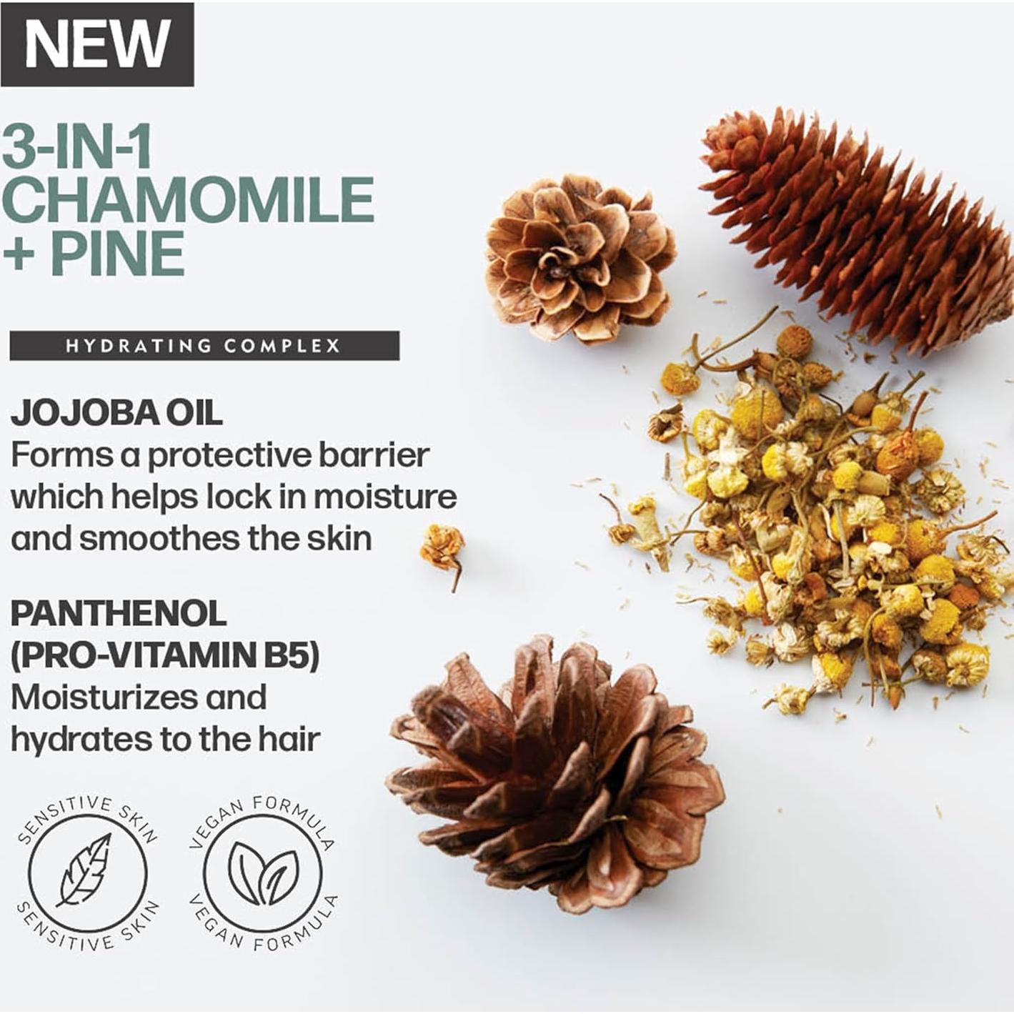 Champú 3 en 1 American Crew Manzanilla + Pino 248 ml