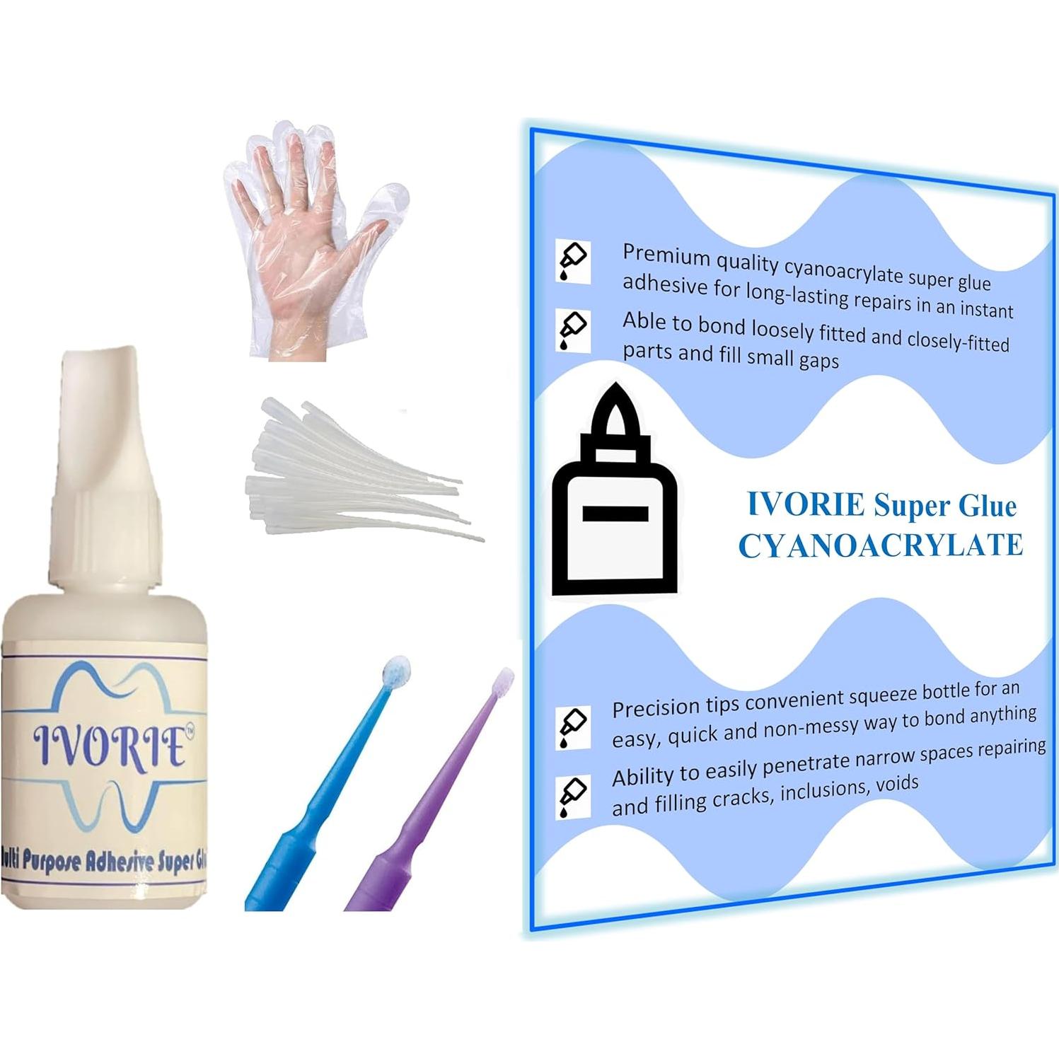 Pegamento Instantáneo IVORIE - 29,57 ml - Laboratorio Dental