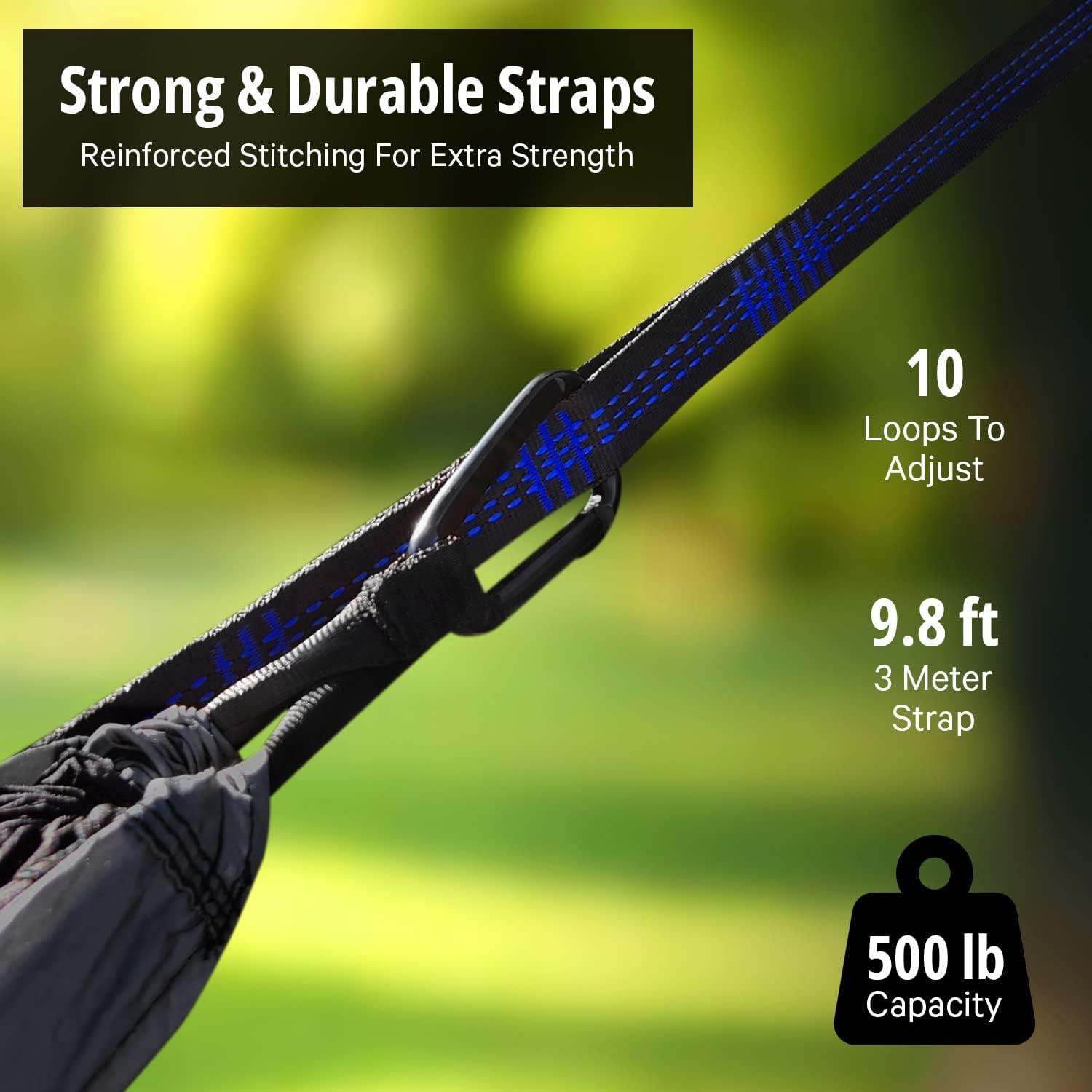 Hamaca Camping Vigel Doble XL 226kg Nylon Portátil