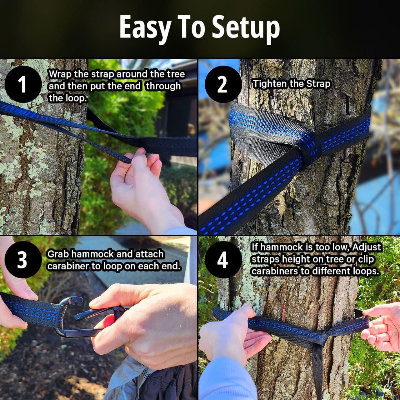 Hamaca Camping Vigel Doble XL 226kg Nylon Portátil