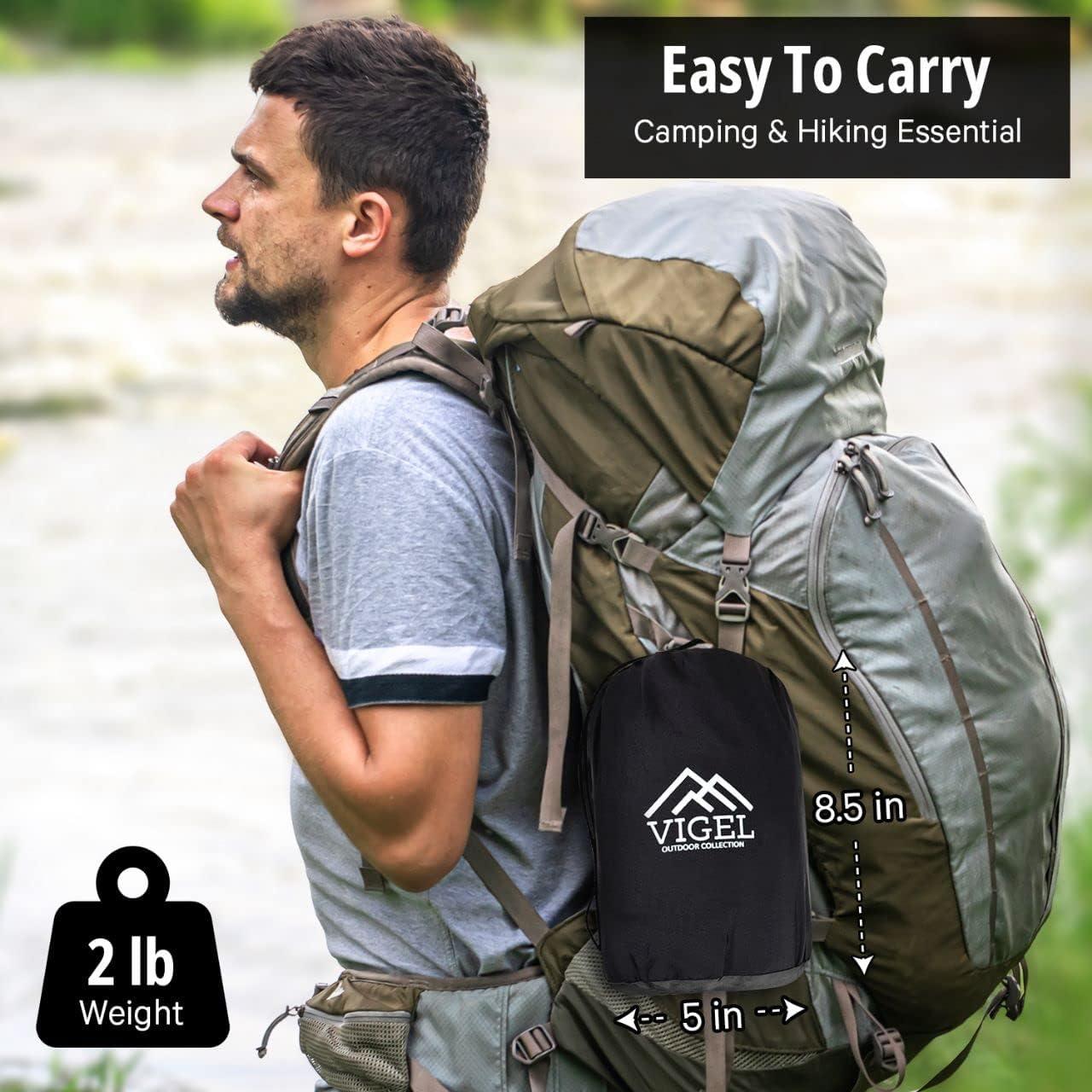 Hamaca Camping Vigel Doble XL 226kg Nylon Portátil