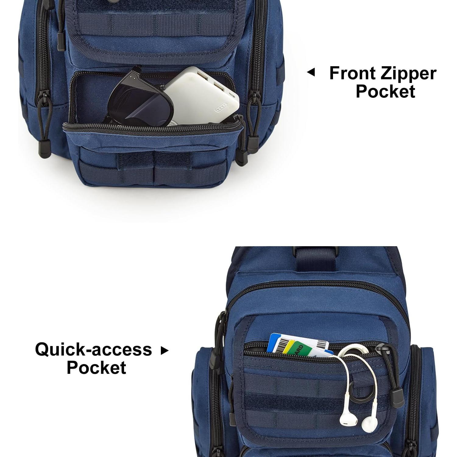 Bolsa Táctica EDC G4Free Bandolera Ajustable 7L Azul