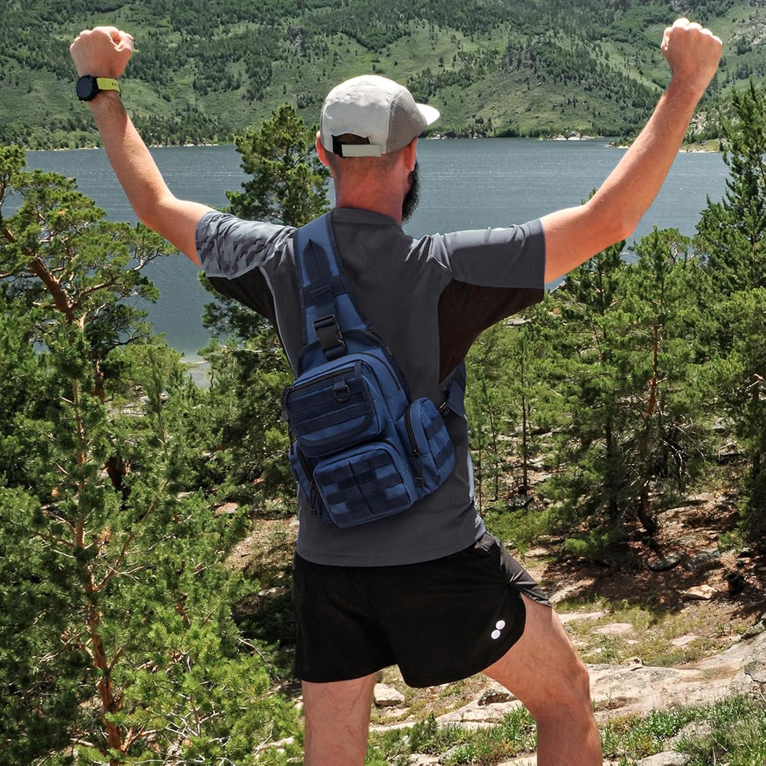 Bolsa Táctica EDC G4Free Bandolera Ajustable 7L Azul