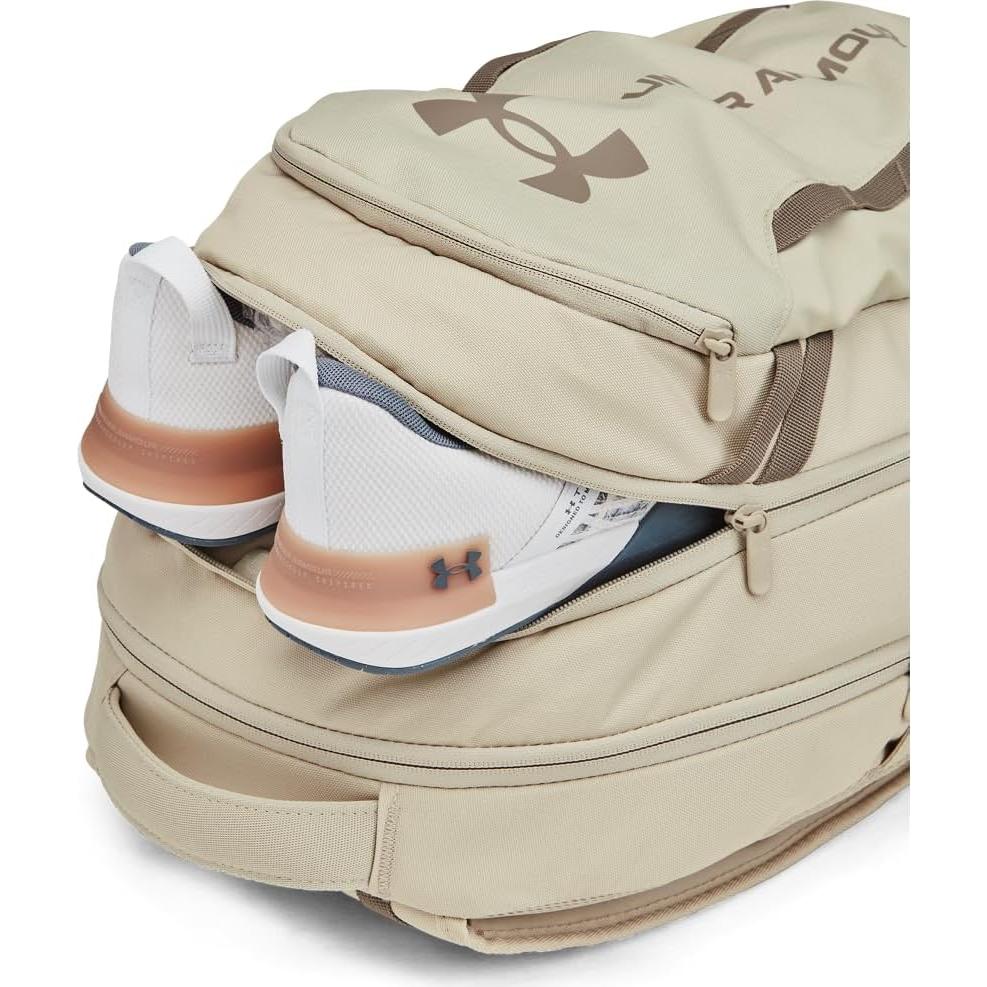 Mochila Unisex Under Armour Hustle 6.0 29L Caqui