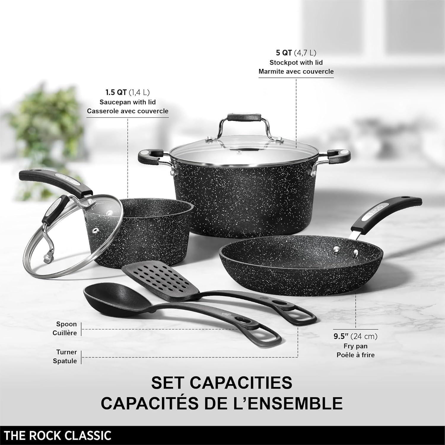 Set de Utensilios de Cocina Starfrit The Rock 7 Piezas