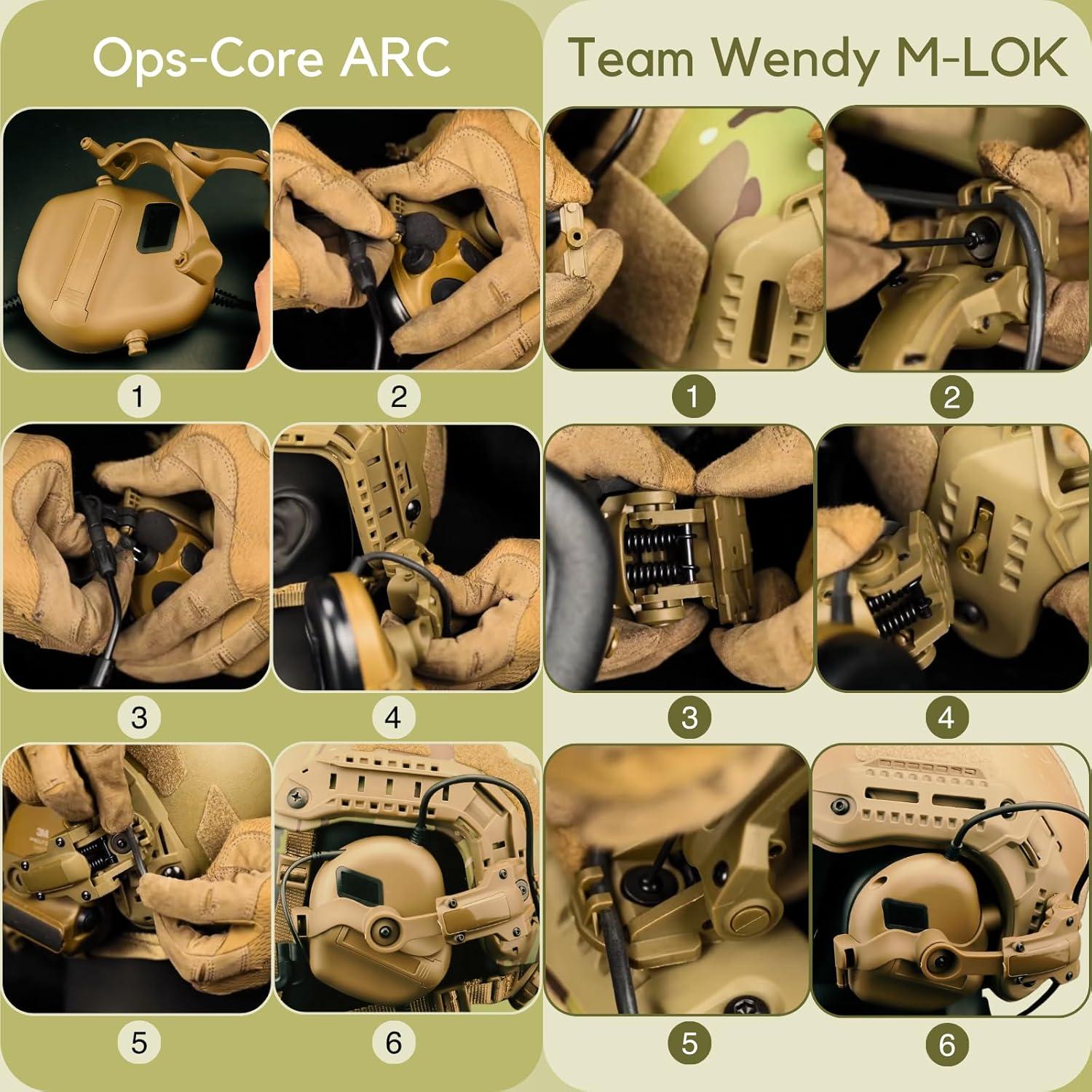 Soporte de Auriculares Táctico DÉJAME SER M2 Nylon Oliva Drab