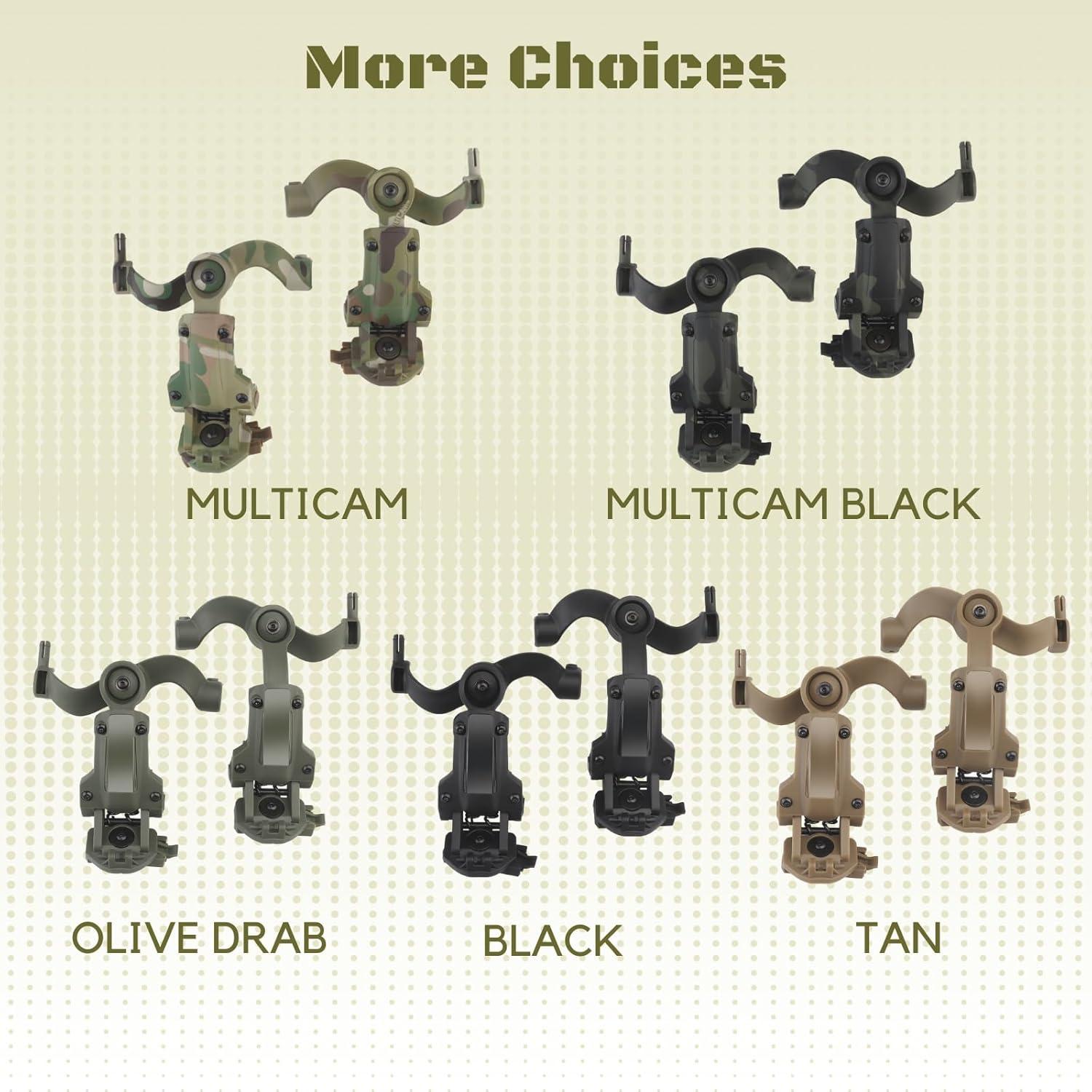 Soporte de Auriculares Táctico DÉJAME SER M2 Nylon Oliva Drab