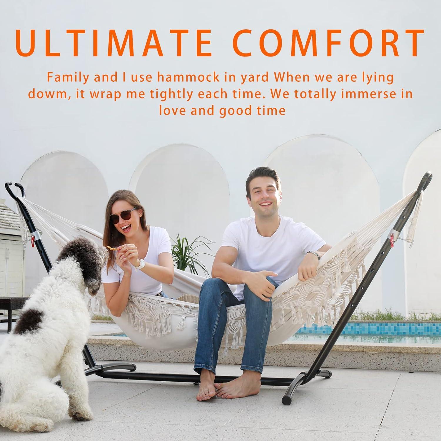 Hamaca Doble SXSEAGLE 2022 Beige con Soporte y Funda