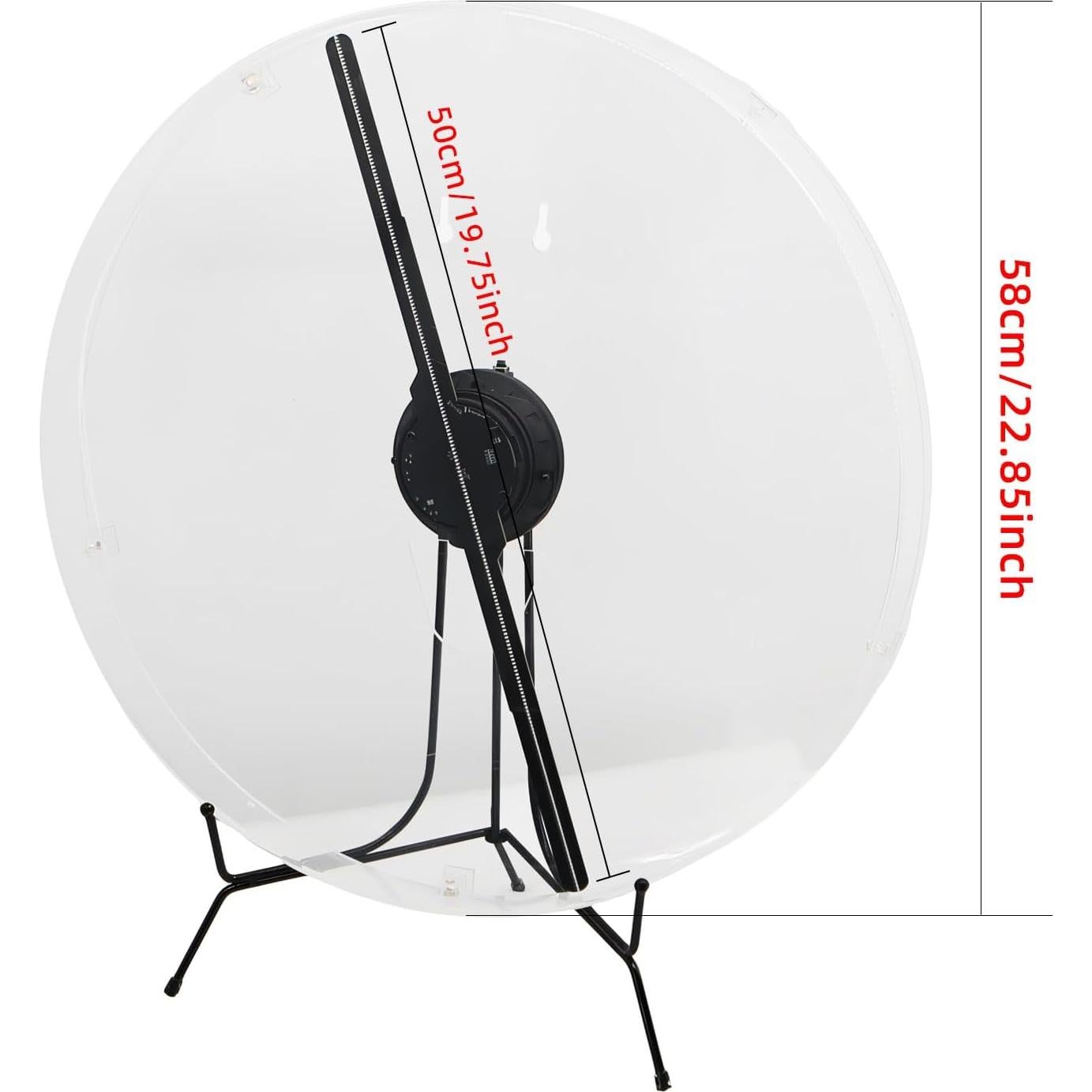 Ventilador 3D Holográfico Missyou 54 cm con Control Remoto y WiFi