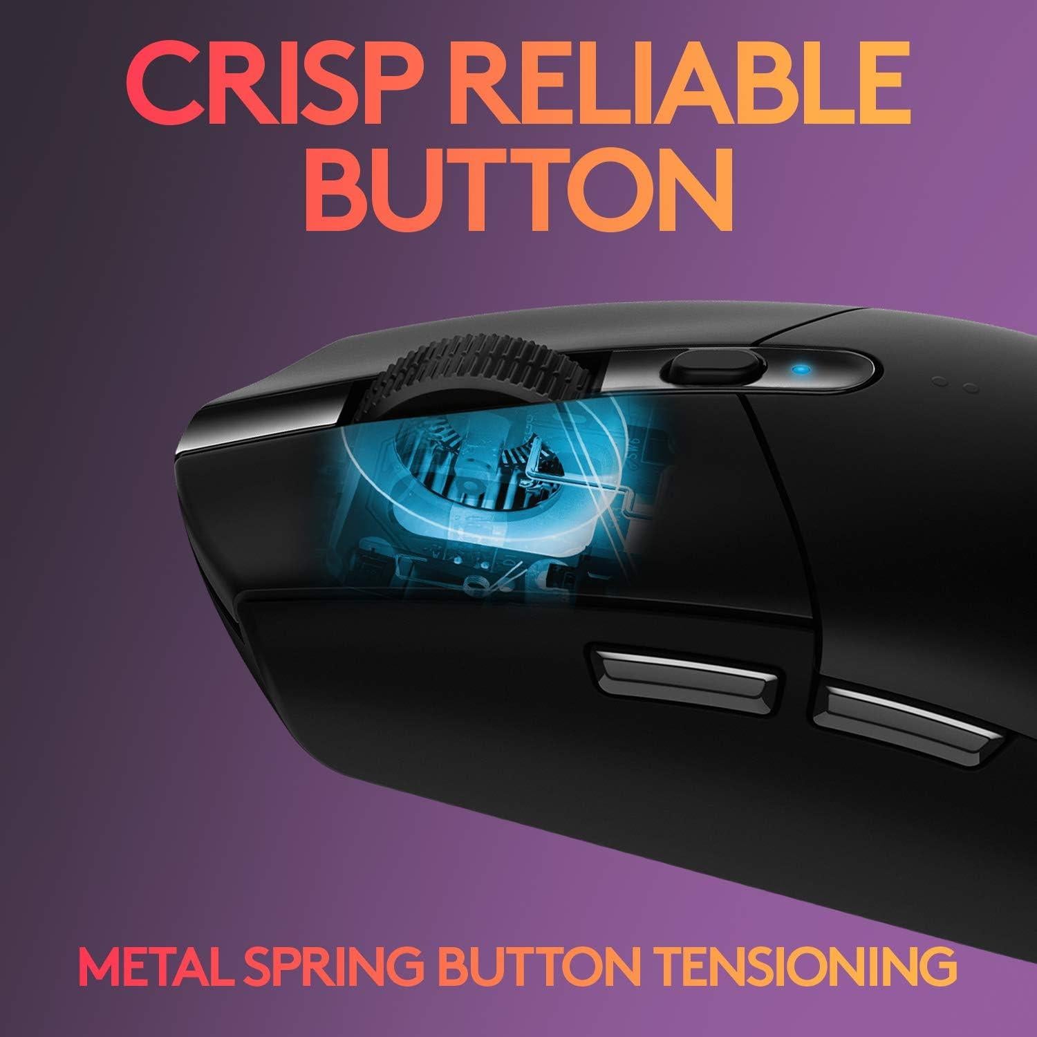 Logitech G305 Ratón Inalámbrico para Juegos 12K DPI Negro