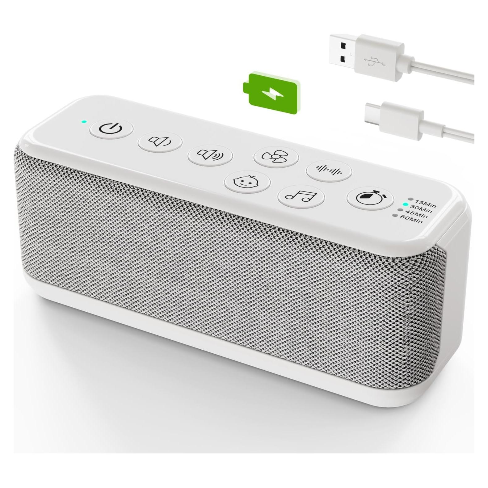 Máquina de Sonido OnLyee Recargable con 42 Sonidos Relajantes