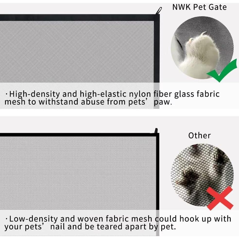 Puerta Mágica NWK para Mascotas 88.9x76.2 cm 6 Ganchos