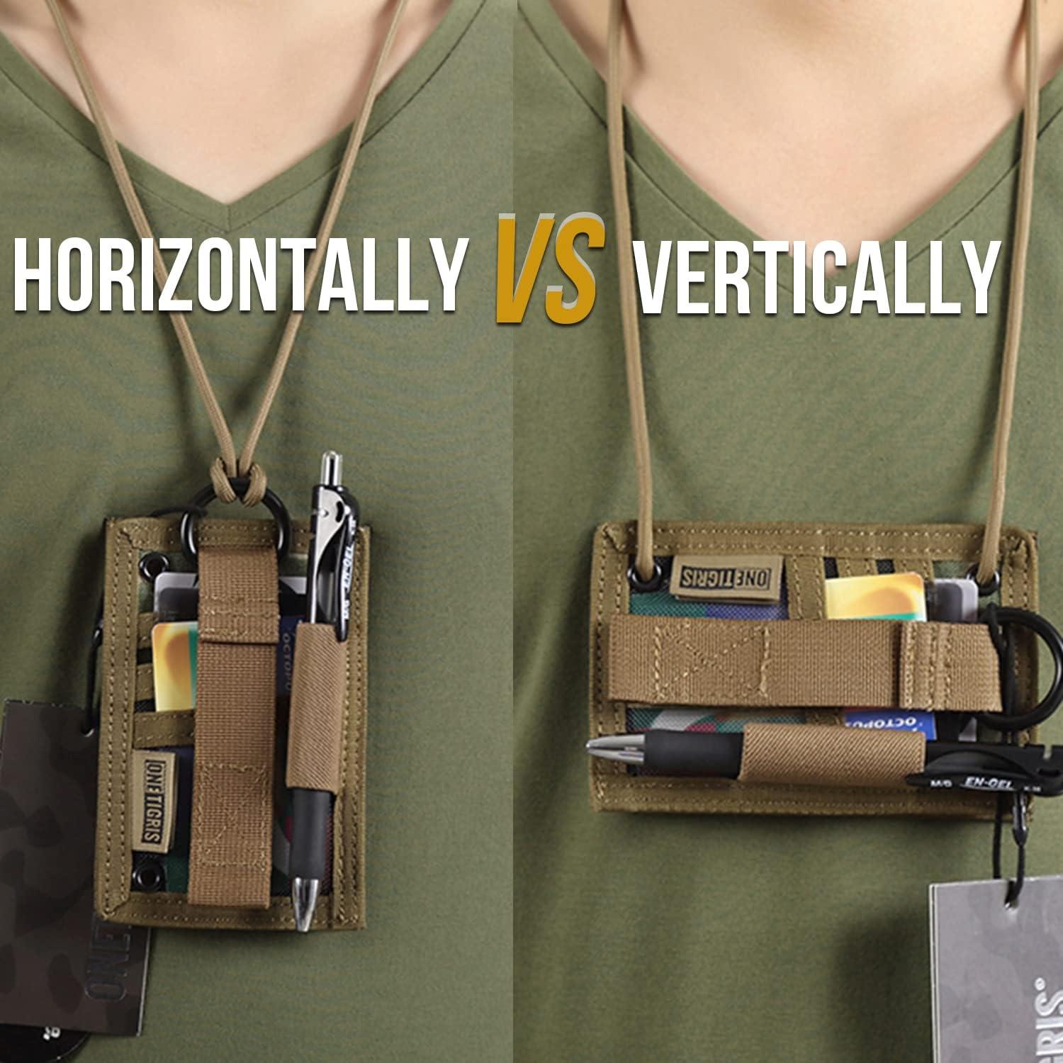 Soporte Táctico OneTigris para ID y Tarjetas - Camo