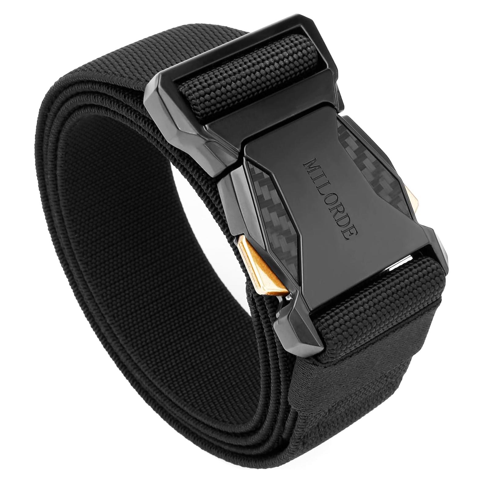 Cinturón Táctico Milorde para Hombres, Nylon Ajustable