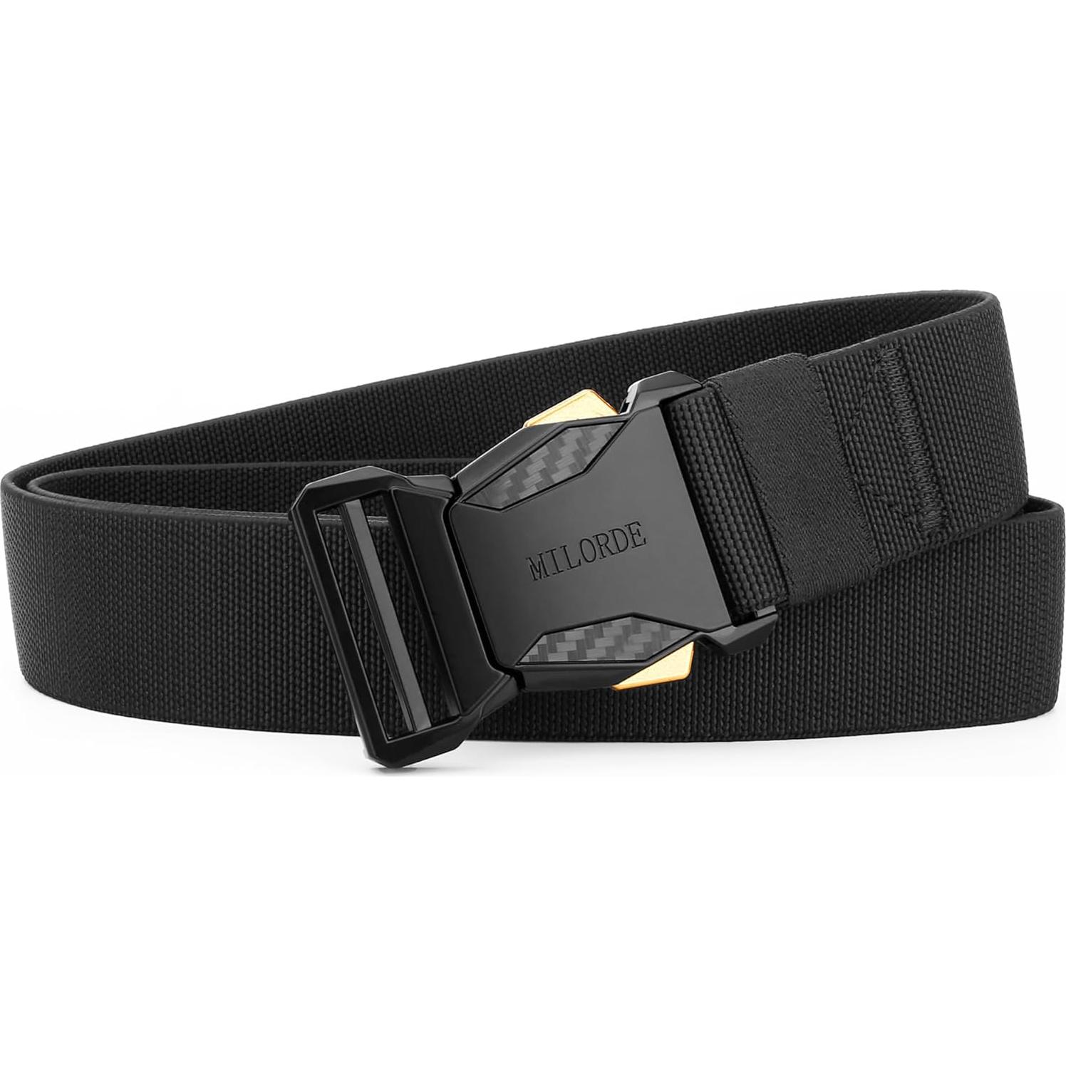 Cinturón Táctico Milorde para Hombres, Nylon Ajustable