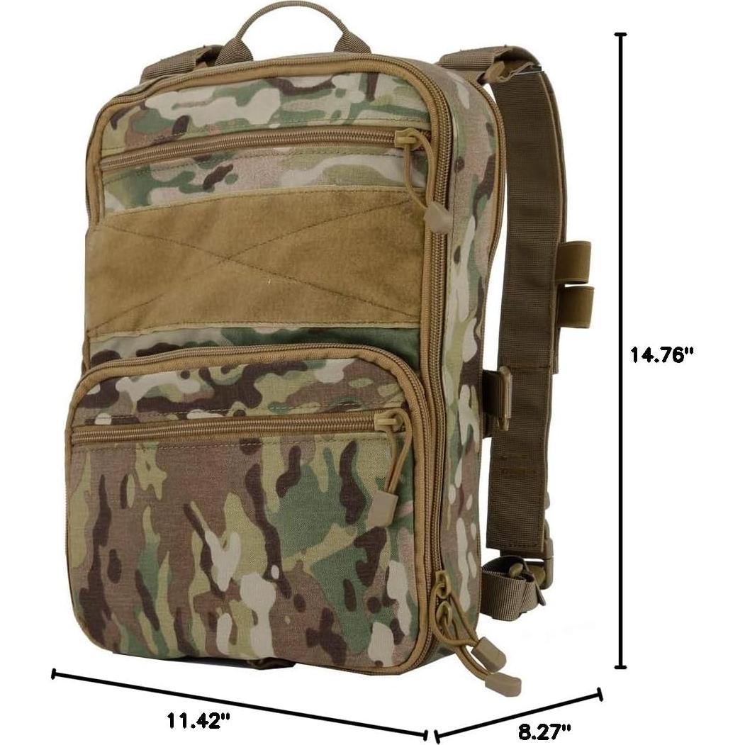 Mochila Táctica OAREA Flatpack Expandible 2.5L MOLLE