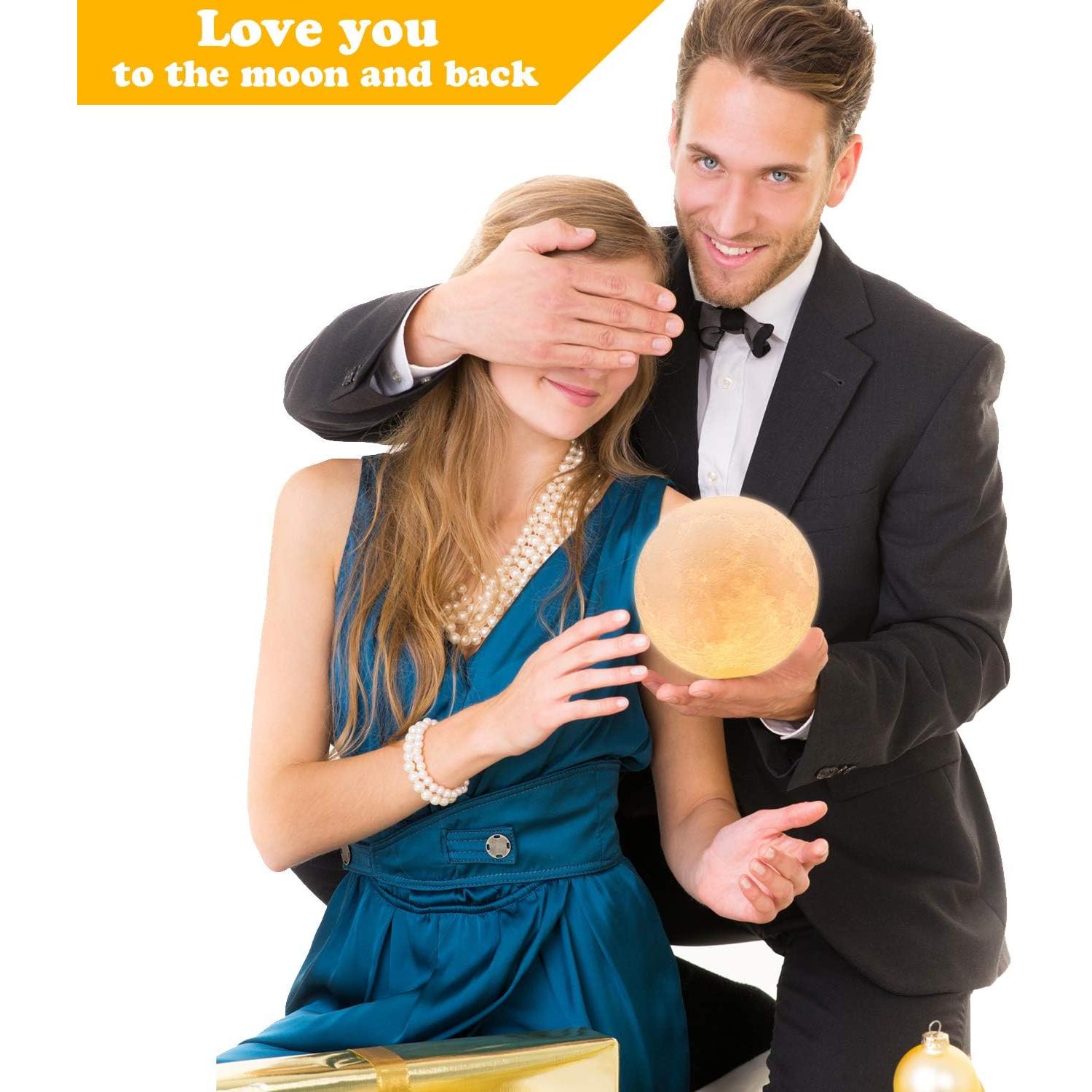 Lámpara de Luna LOGROTATE LED 12.19 CM 16 Colores Control Remoto