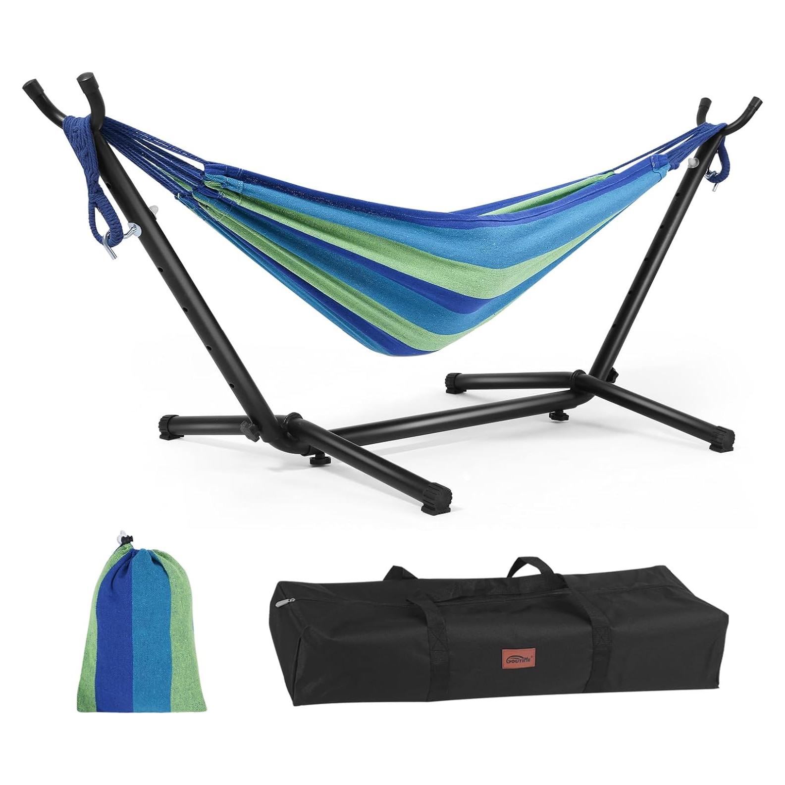 Hamaca Infantil Goutime con Soporte y Bolsa Azul