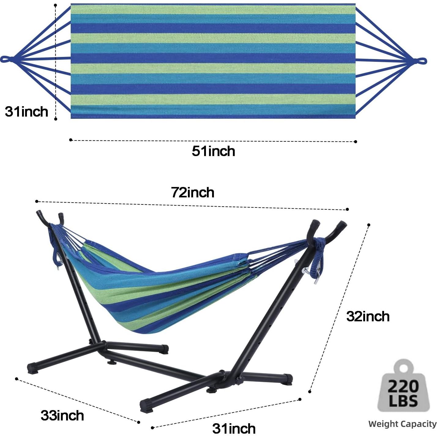 Hamaca Infantil Goutime con Soporte y Bolsa Azul