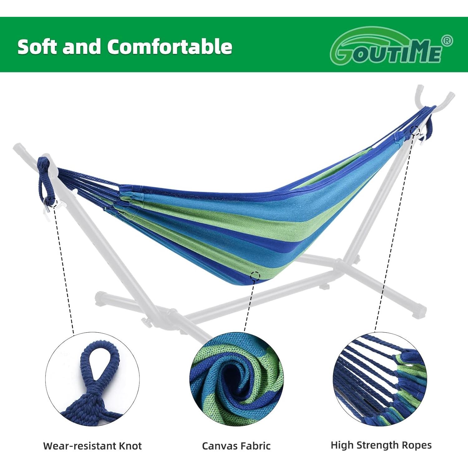 Hamaca Infantil Goutime con Soporte y Bolsa Azul