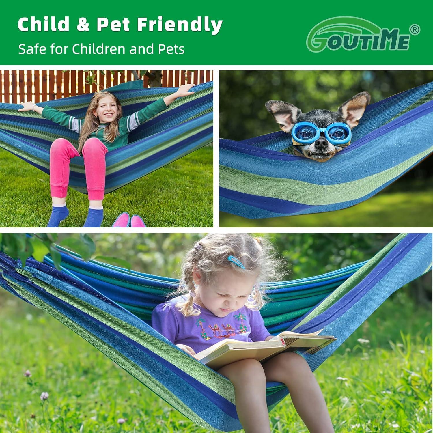 Hamaca Infantil Goutime con Soporte y Bolsa Azul