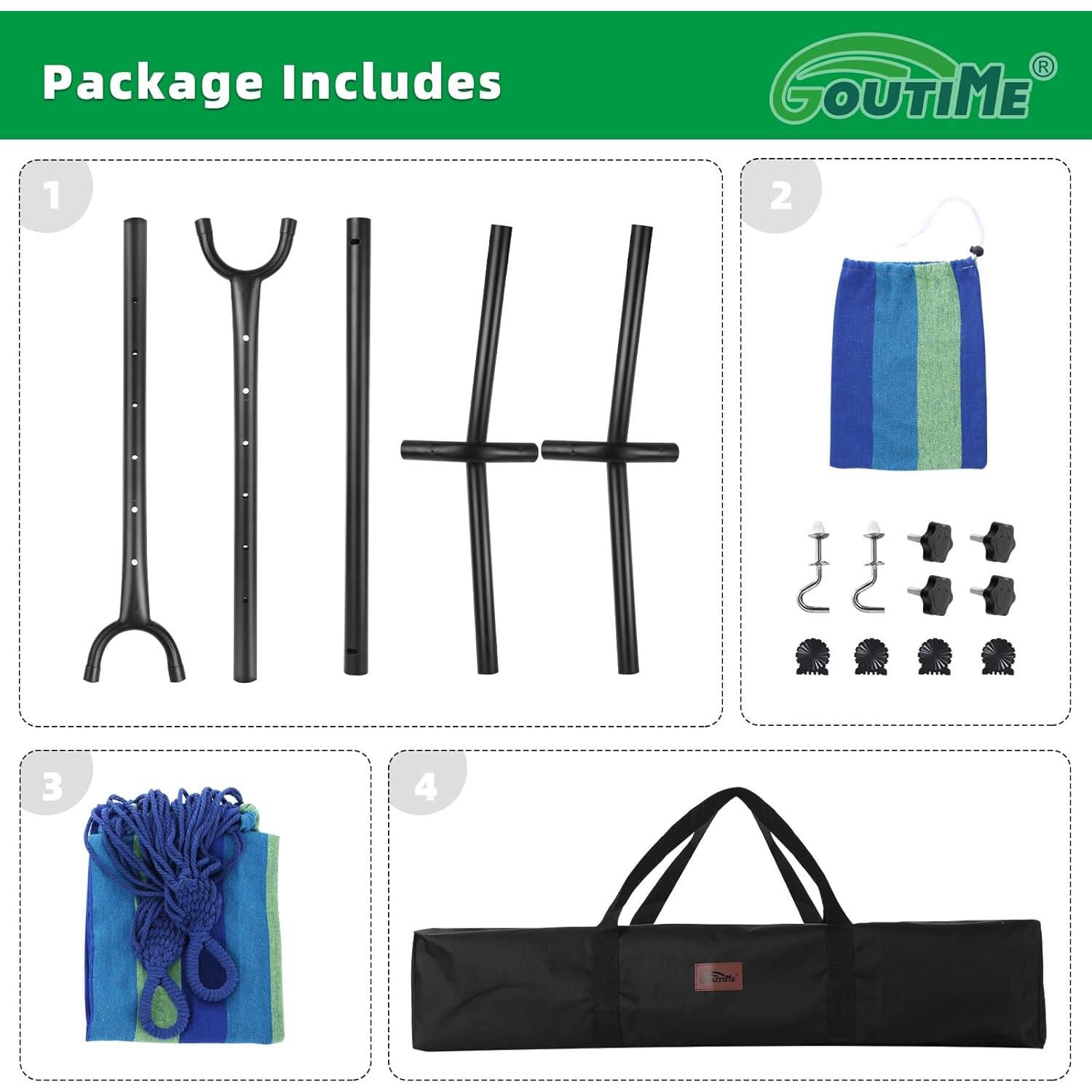 Hamaca Infantil Goutime con Soporte y Bolsa Azul