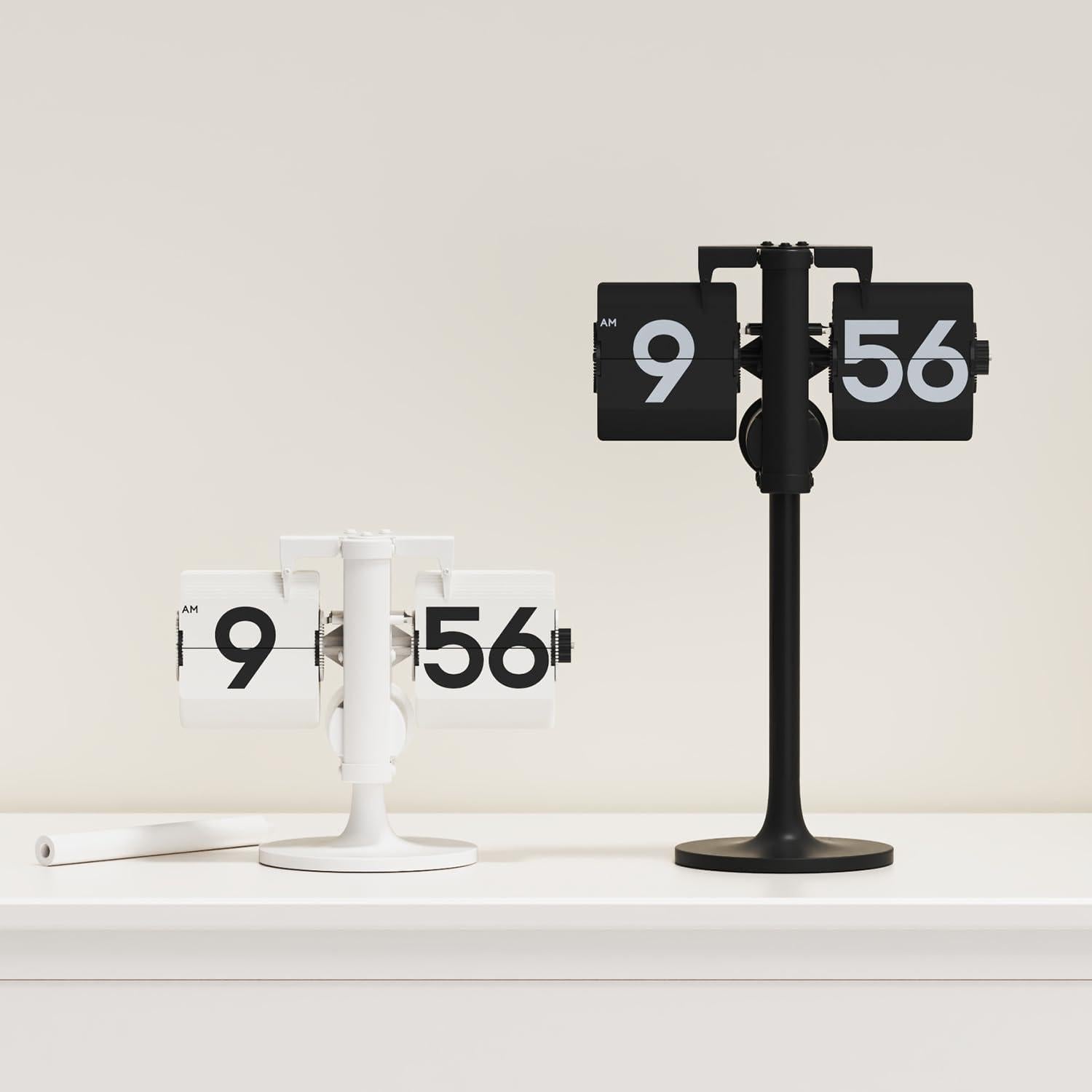 Reloj de Mesa Flip Analógico Mooas MC-F2 Negro Ajustable