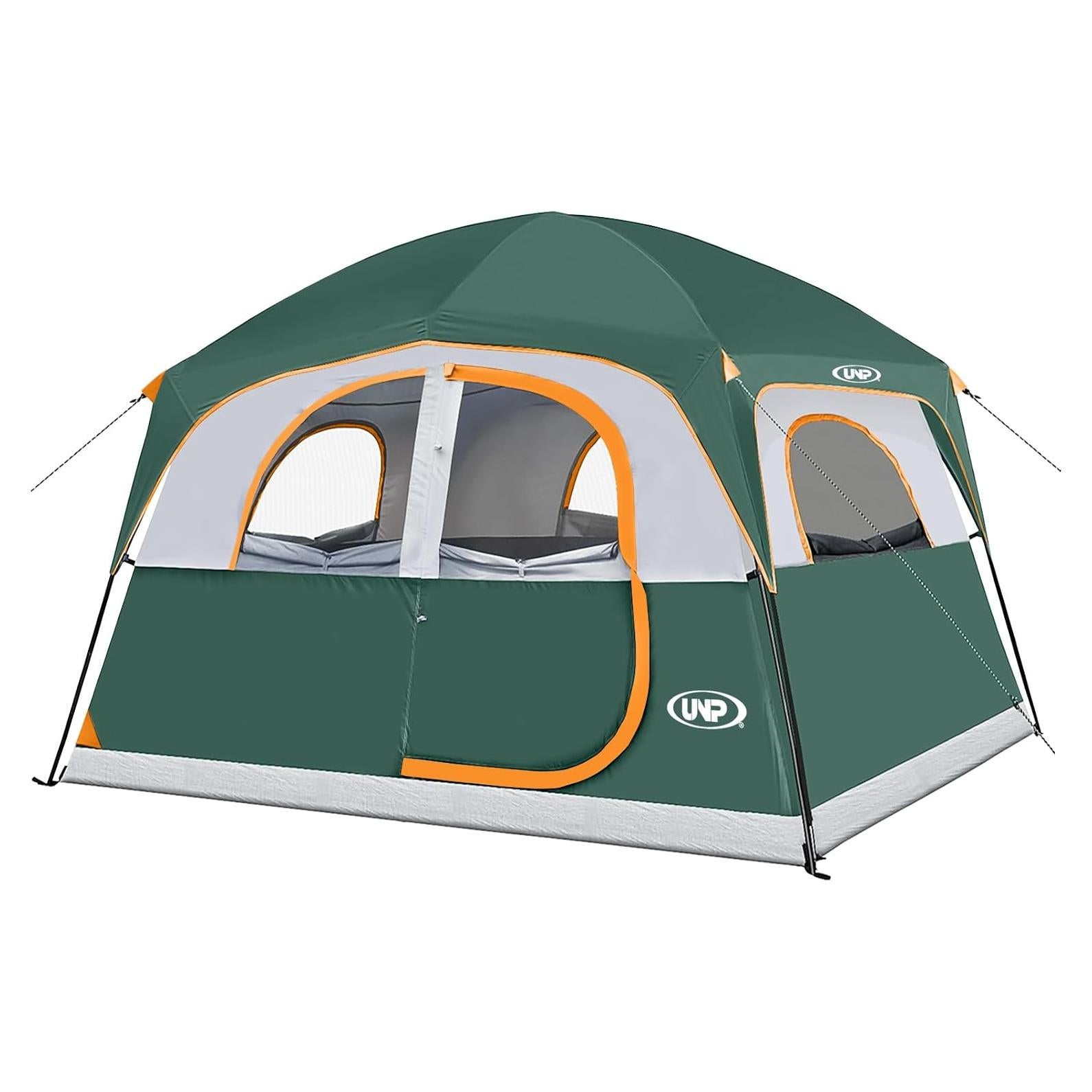 Tienda de Camping UNP para 6 Personas Impermeable Verde
