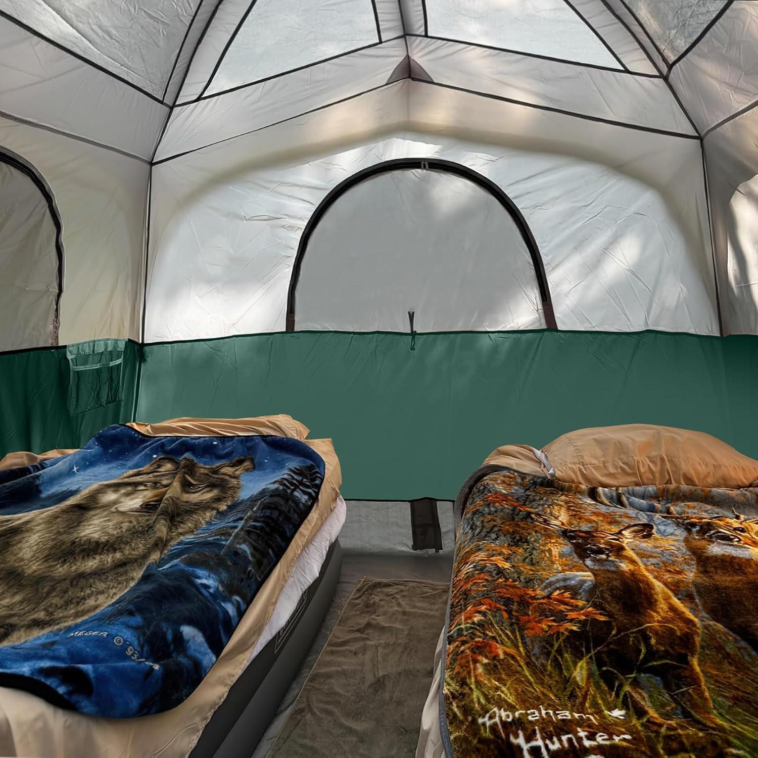 Tienda de Camping UNP para 6 Personas Impermeable Verde