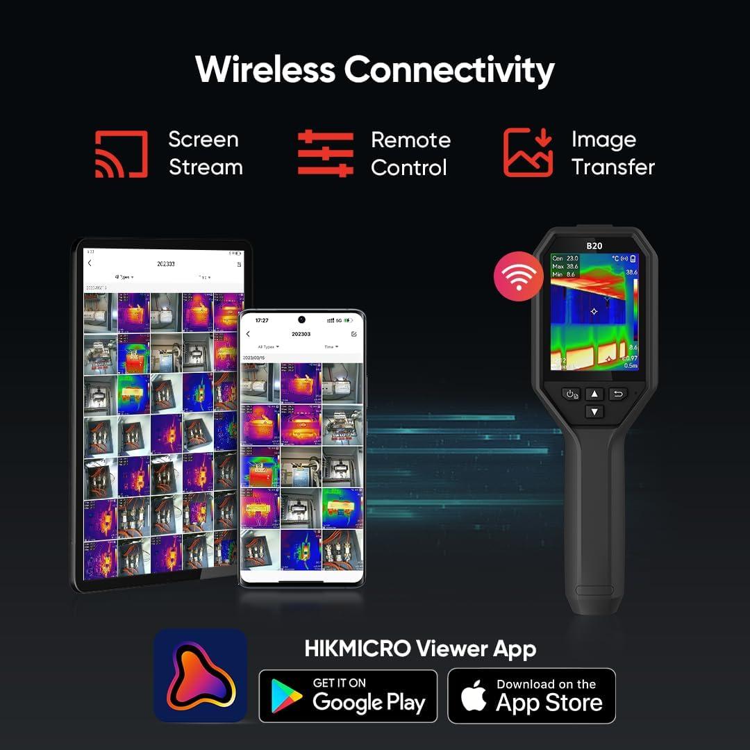 Cámara Termográfica HIKMICRO B20 2MP, IR 256x192, WiFi
