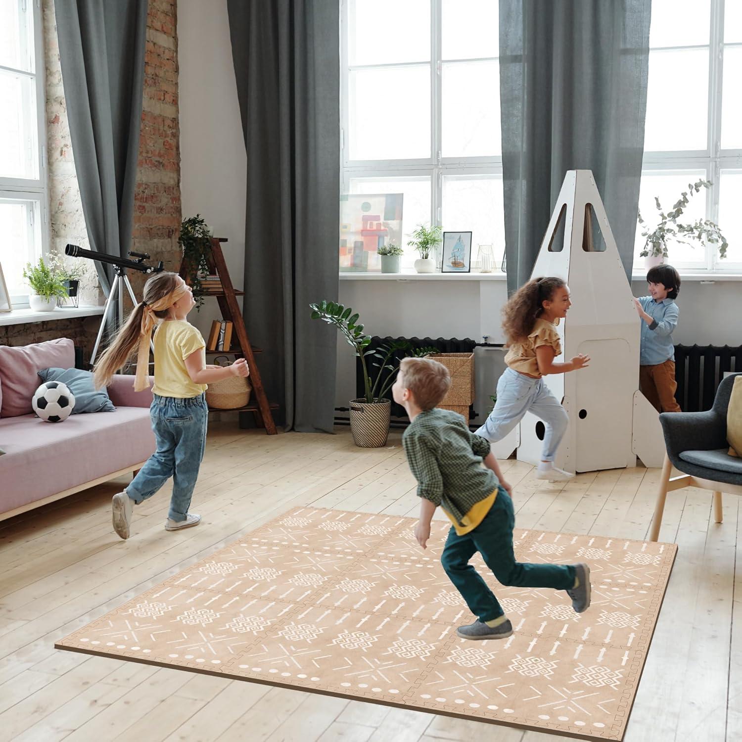 Alfombrilla de Juego Boho MOON WALKERS 1.83x1.83m No Tóxica