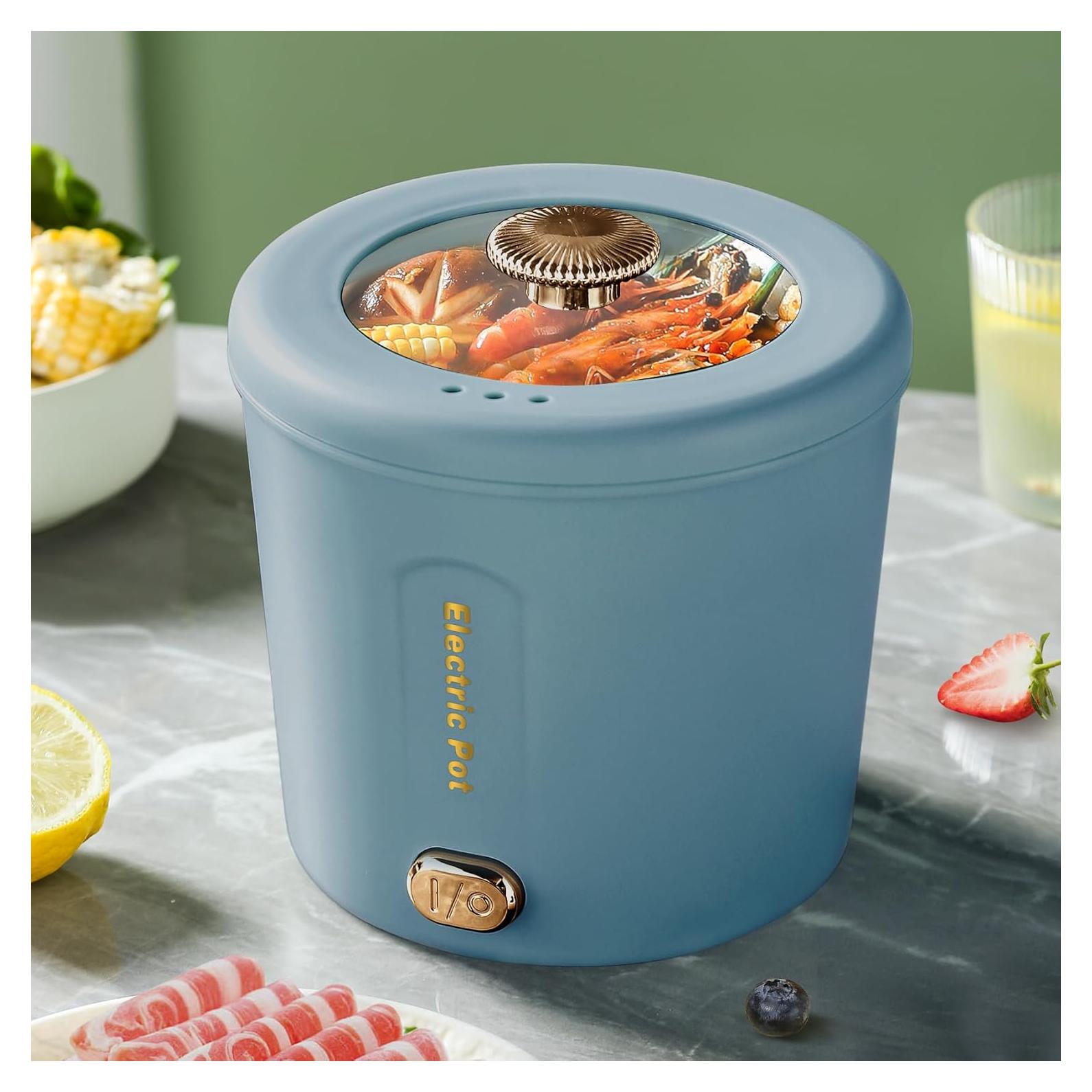 Olla Eléctrica Multifuncional Zelarca 1L 450W Azul