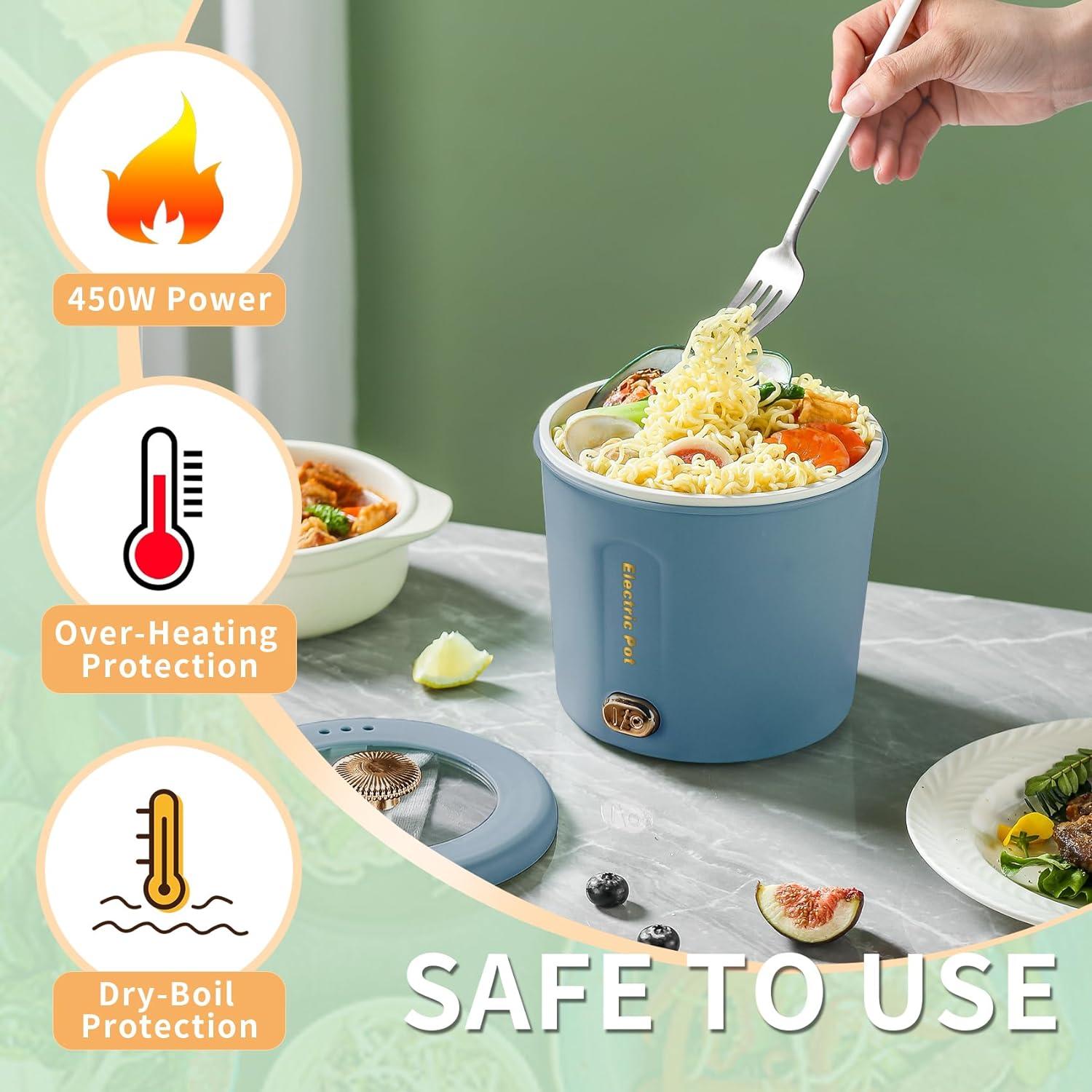 Olla Eléctrica Multifuncional Zelarca 1L 450W Azul