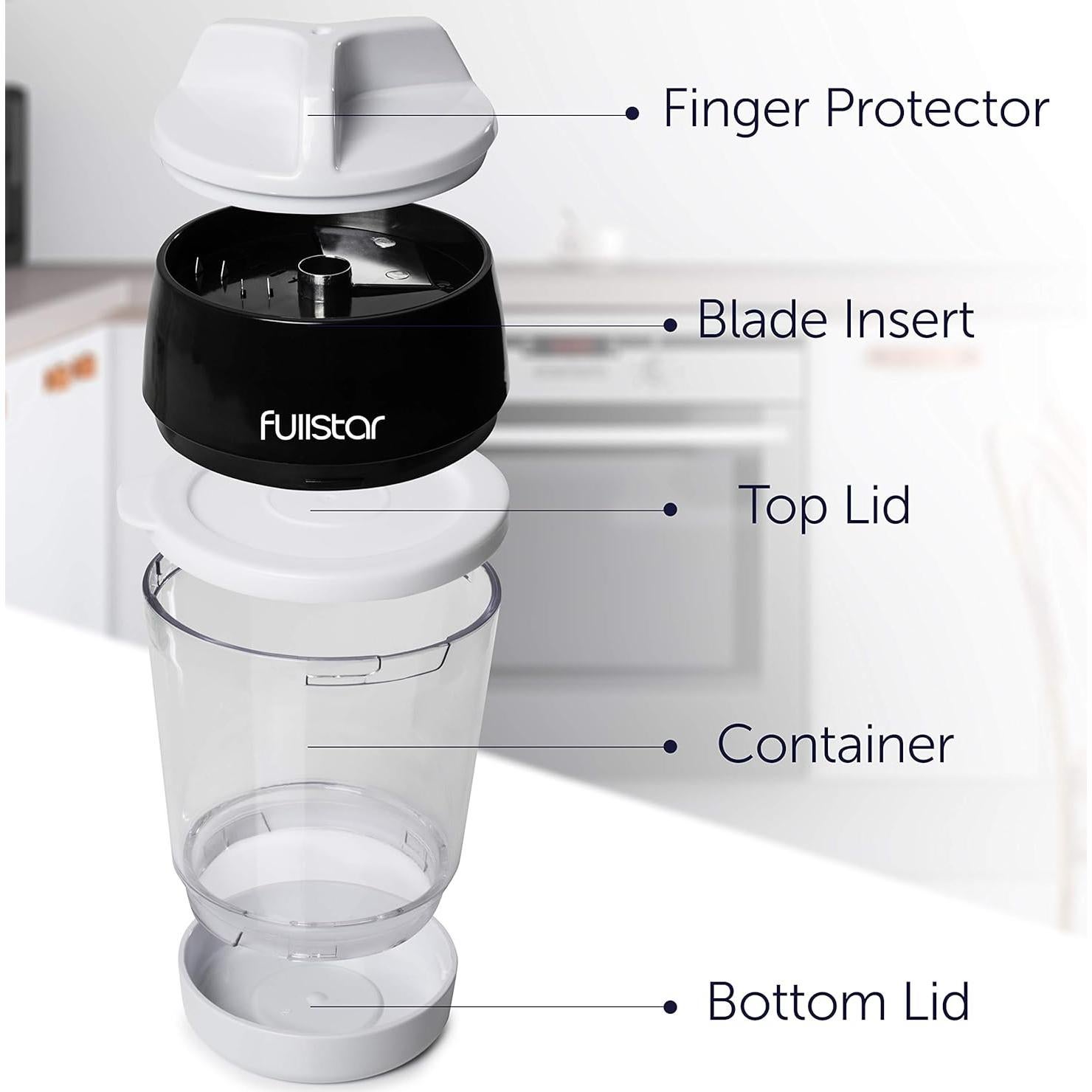 Fullstar Mandoline Slicer Spiralizer & Vegetable Slicer, Zucchini Noodle Maker, Onion & Food Chopper, Veggie Spiral Cutter & Grater (4 in 1)