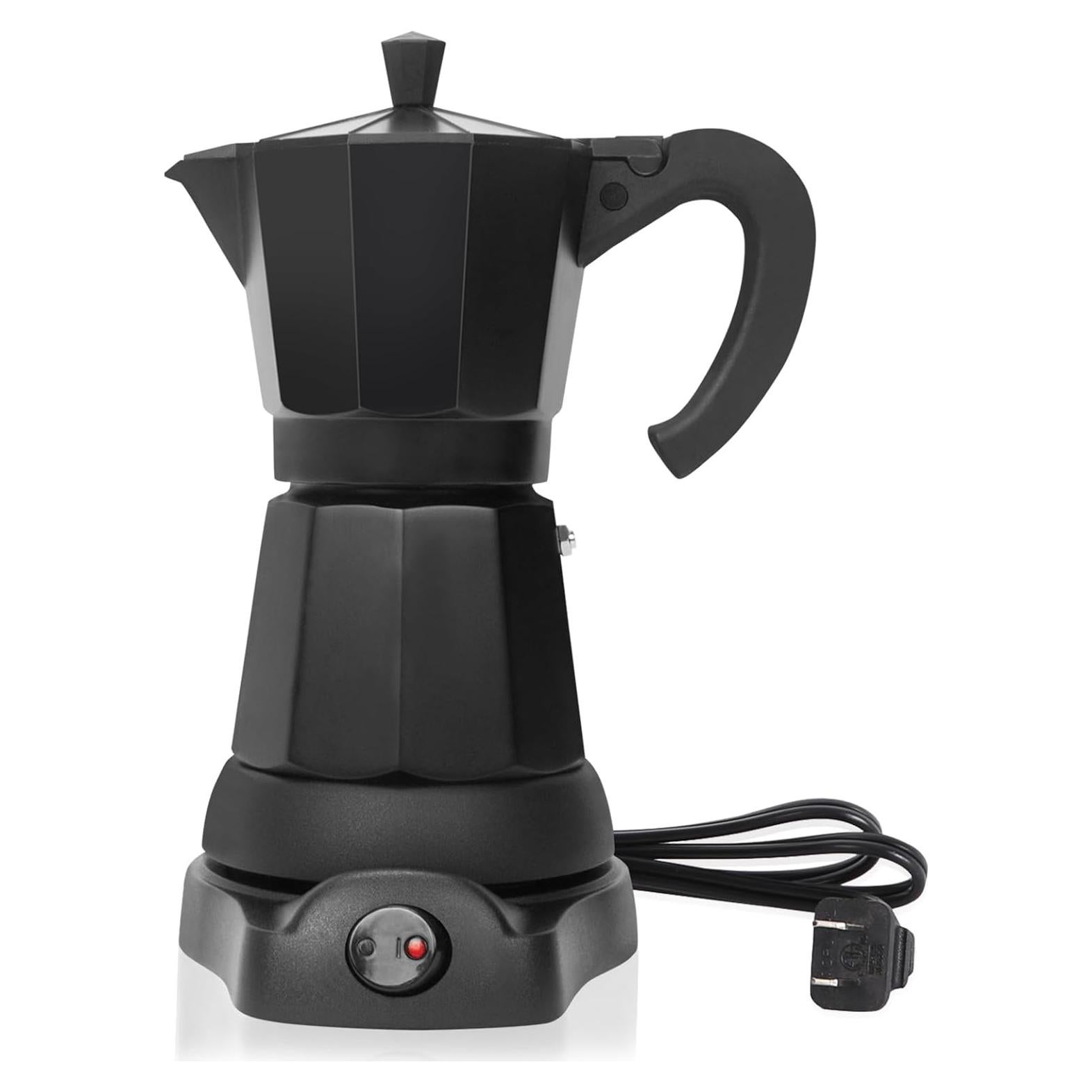 Cafetera Espresso Eléctrica LAOION 6 Tazas 300ml Portátil