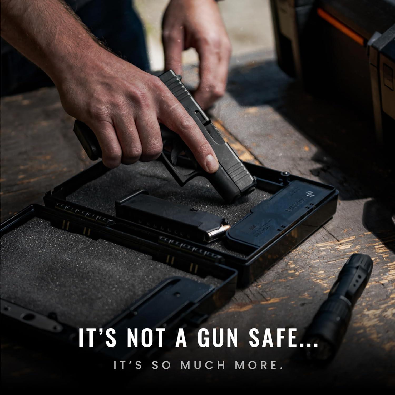 Caja Fuerte Portátil StopBox Pro - Acceso Rápido a Pistolas