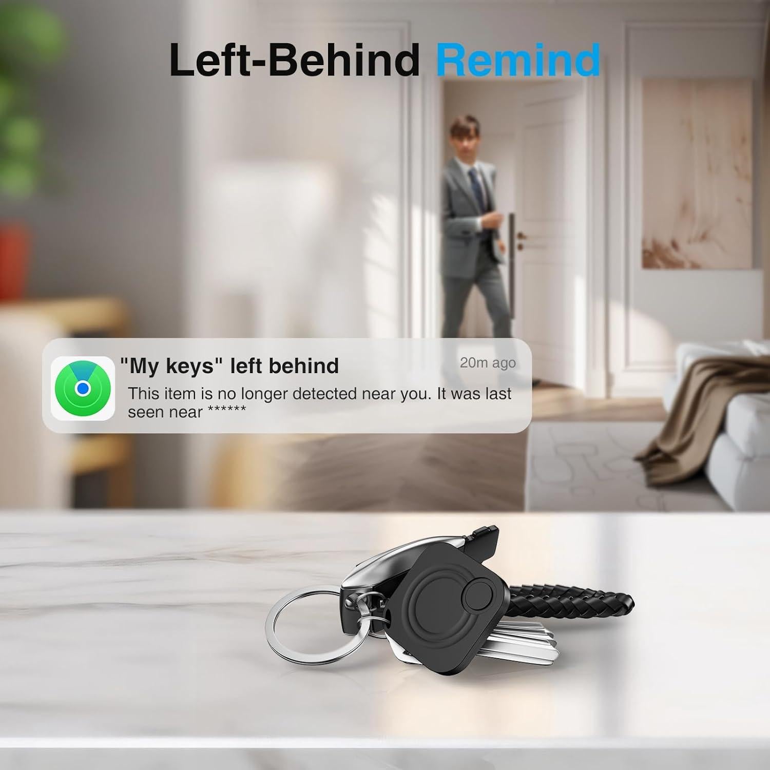 Localizador de Llaves IFMDA Bluetooth Negro - 4 Pack