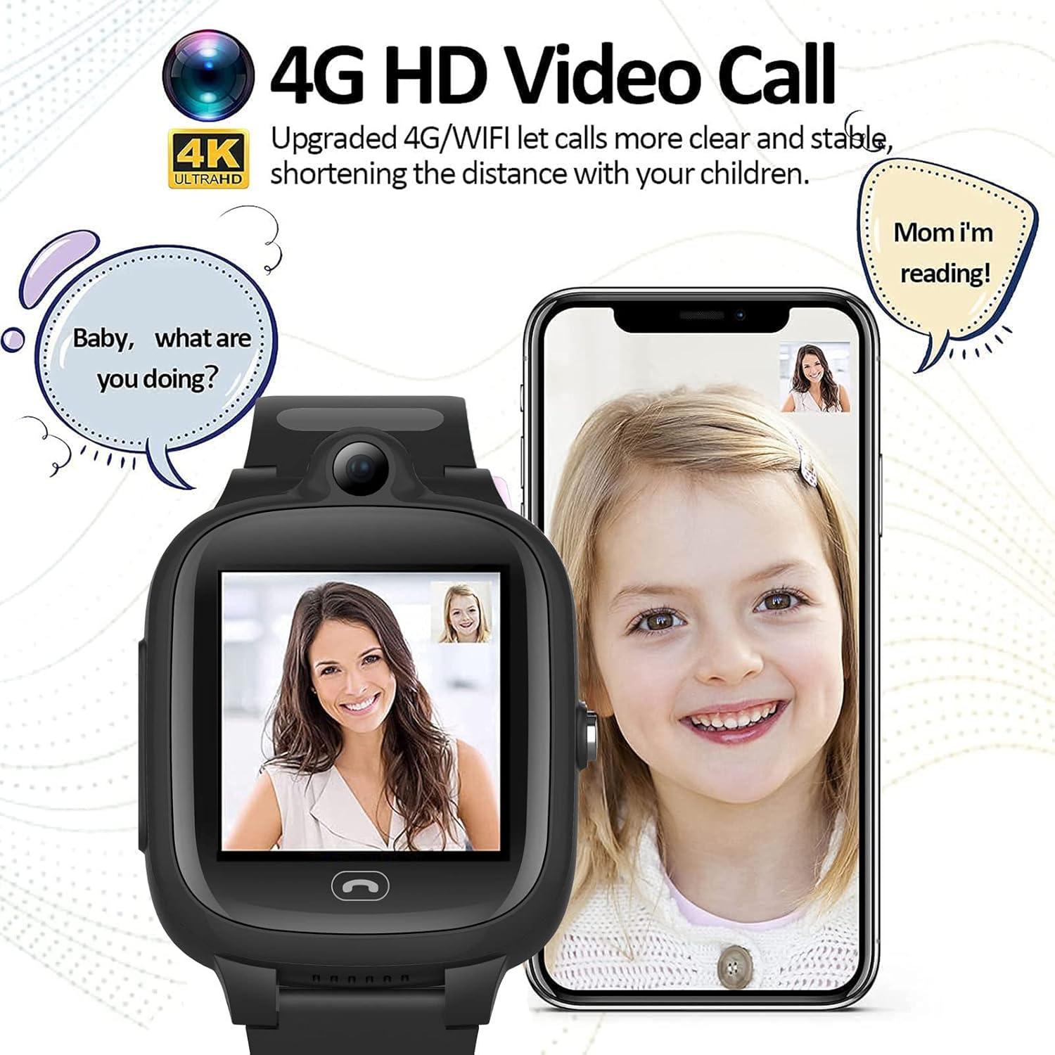 Reloj Inteligente 4G TEZILON GPS Niños y Ancianos Impermeable