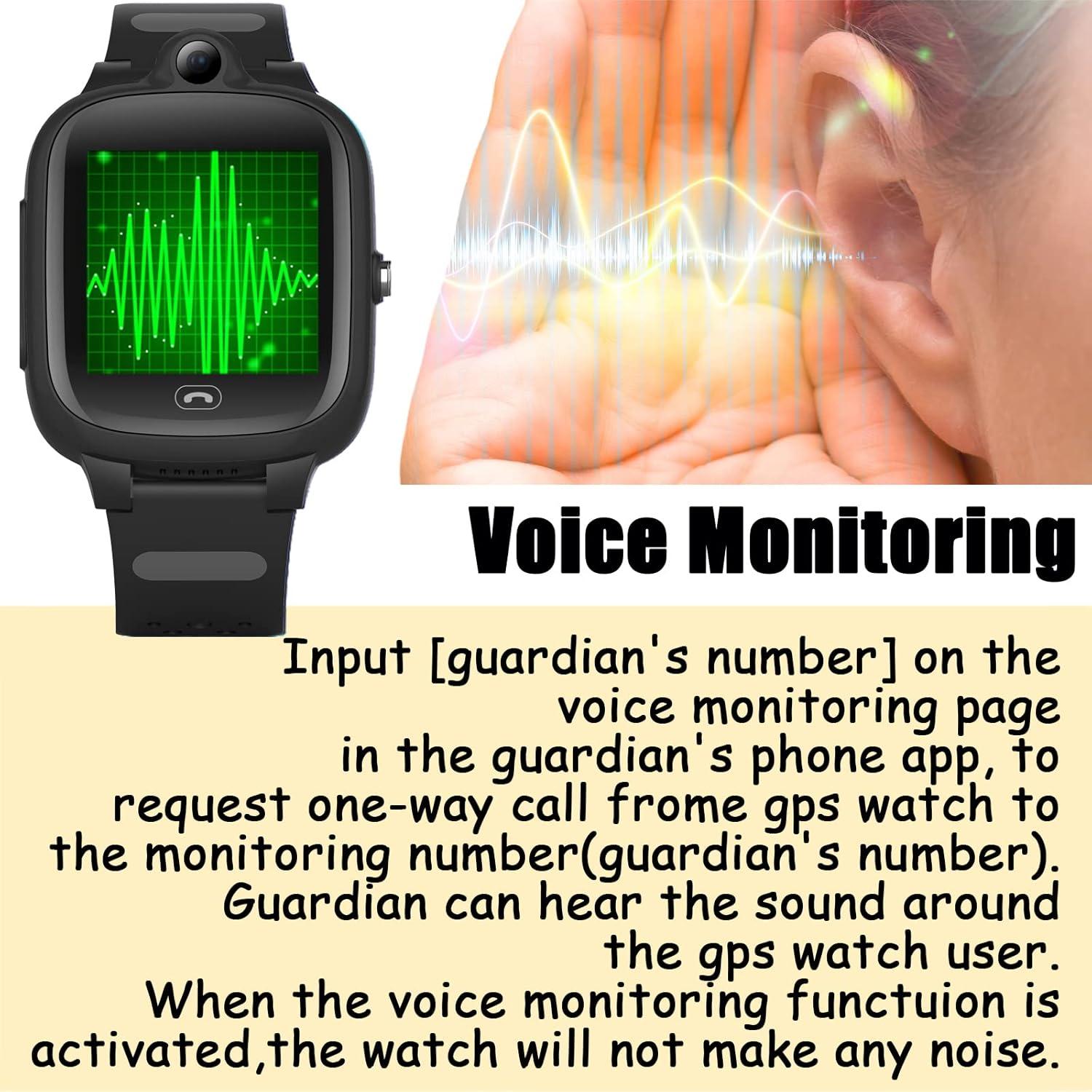 Reloj Inteligente 4G TEZILON GPS Niños y Ancianos Impermeable