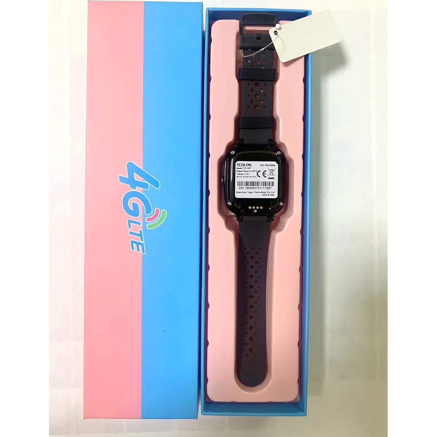 Reloj Inteligente 4G TEZILON GPS Niños y Ancianos Impermeable