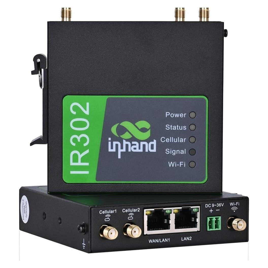 Enrutador Industrial InHand IR302 4G LTE Wi-Fi Dual SIM