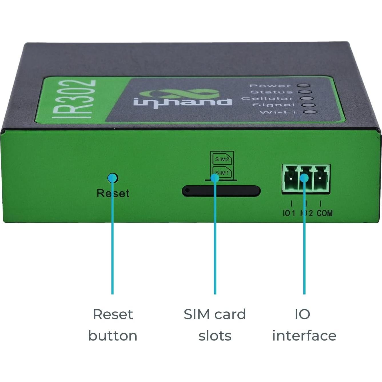 Enrutador Industrial InHand IR302 4G LTE Wi-Fi Dual SIM