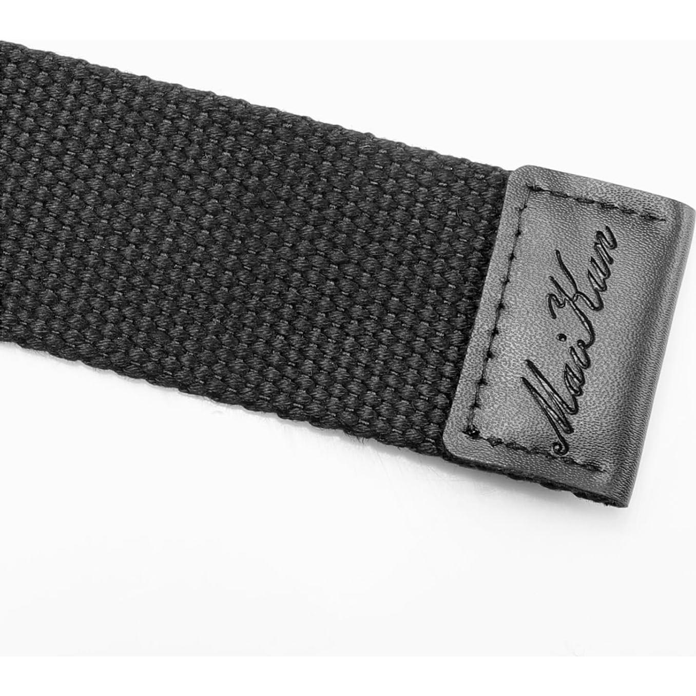 Cinturón de Lona Maikun Ajustable con Hebilla D Negra 3,81 cm