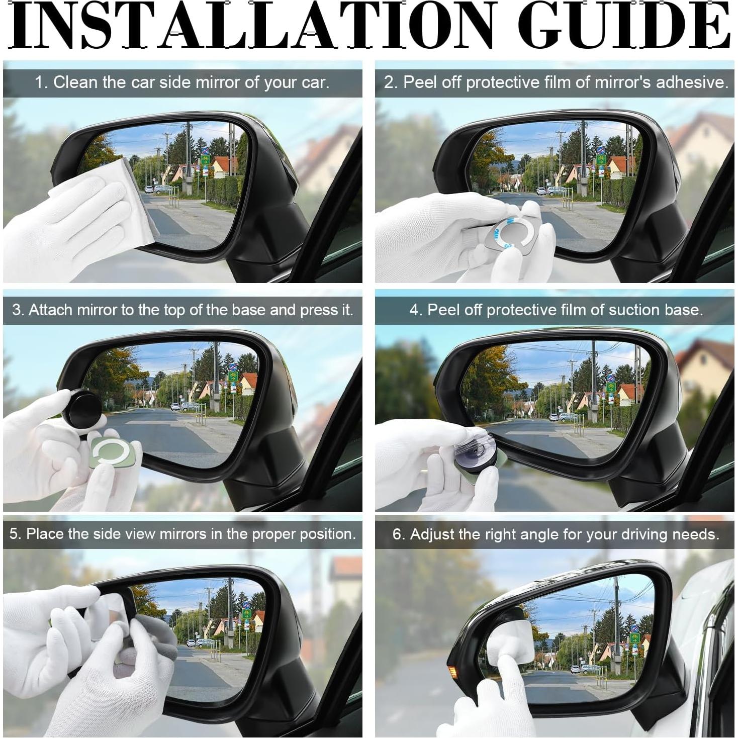 Espejo Convexo de Punto Ciego LivTee - Paquete de 2, HD