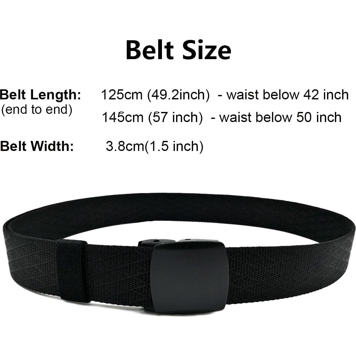 Cinturón de Nylon WYuZe Táctico Militar 3.81 cm Ajustable