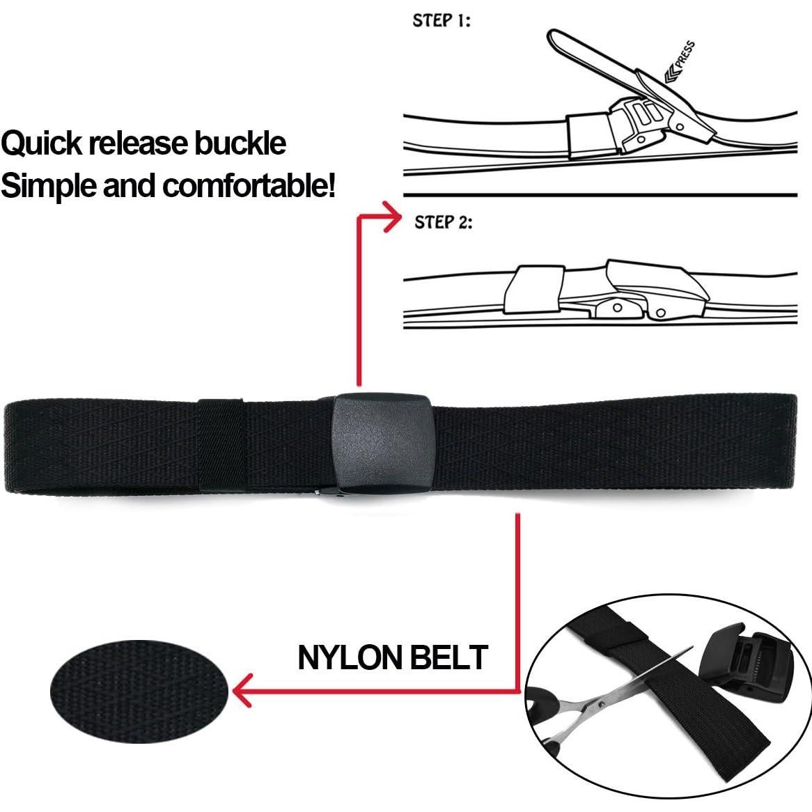 Cinturón de Nylon WYuZe Táctico Militar 3.81 cm Ajustable