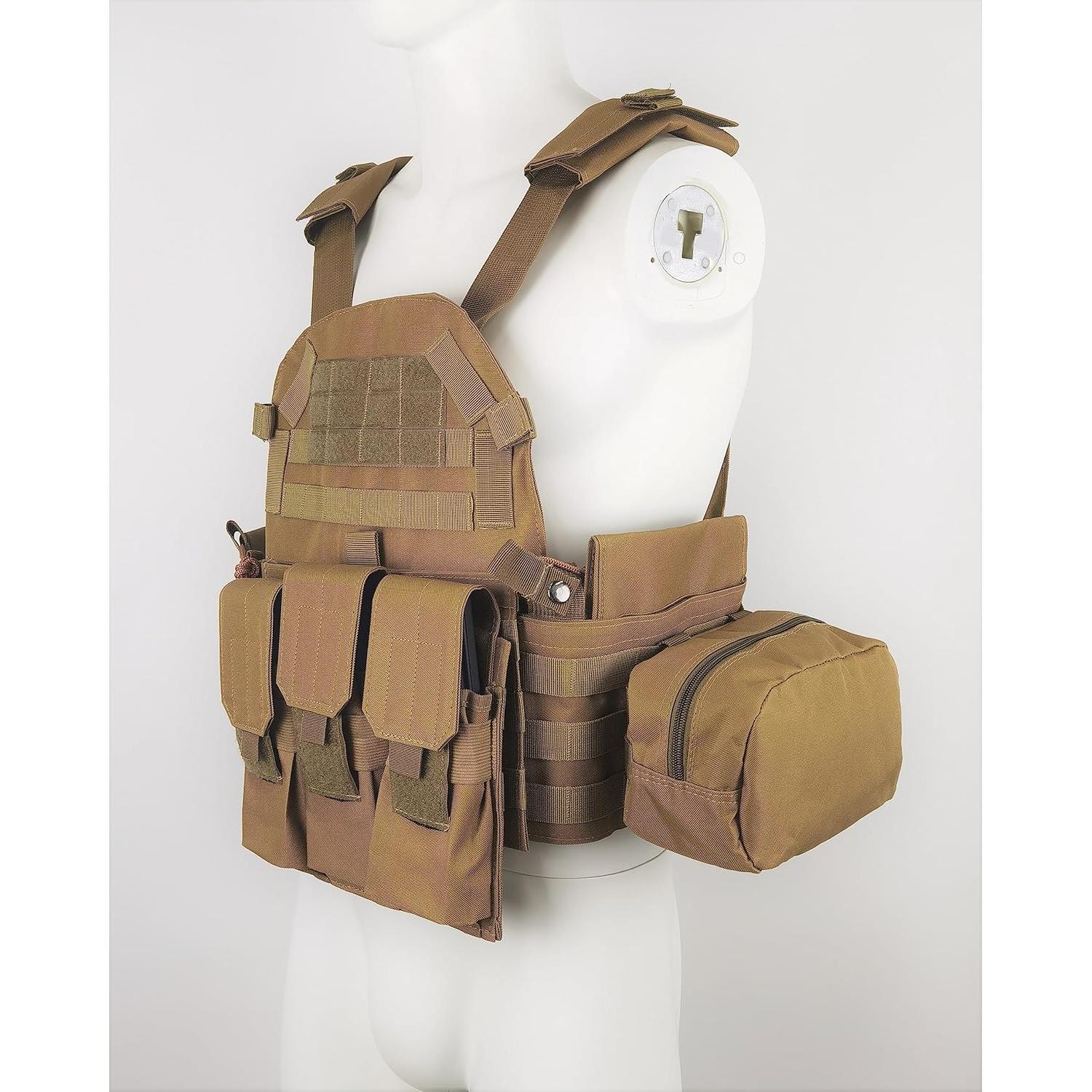 Chaleco Táctico Swat Airsoft Paintball Ajustable Molle