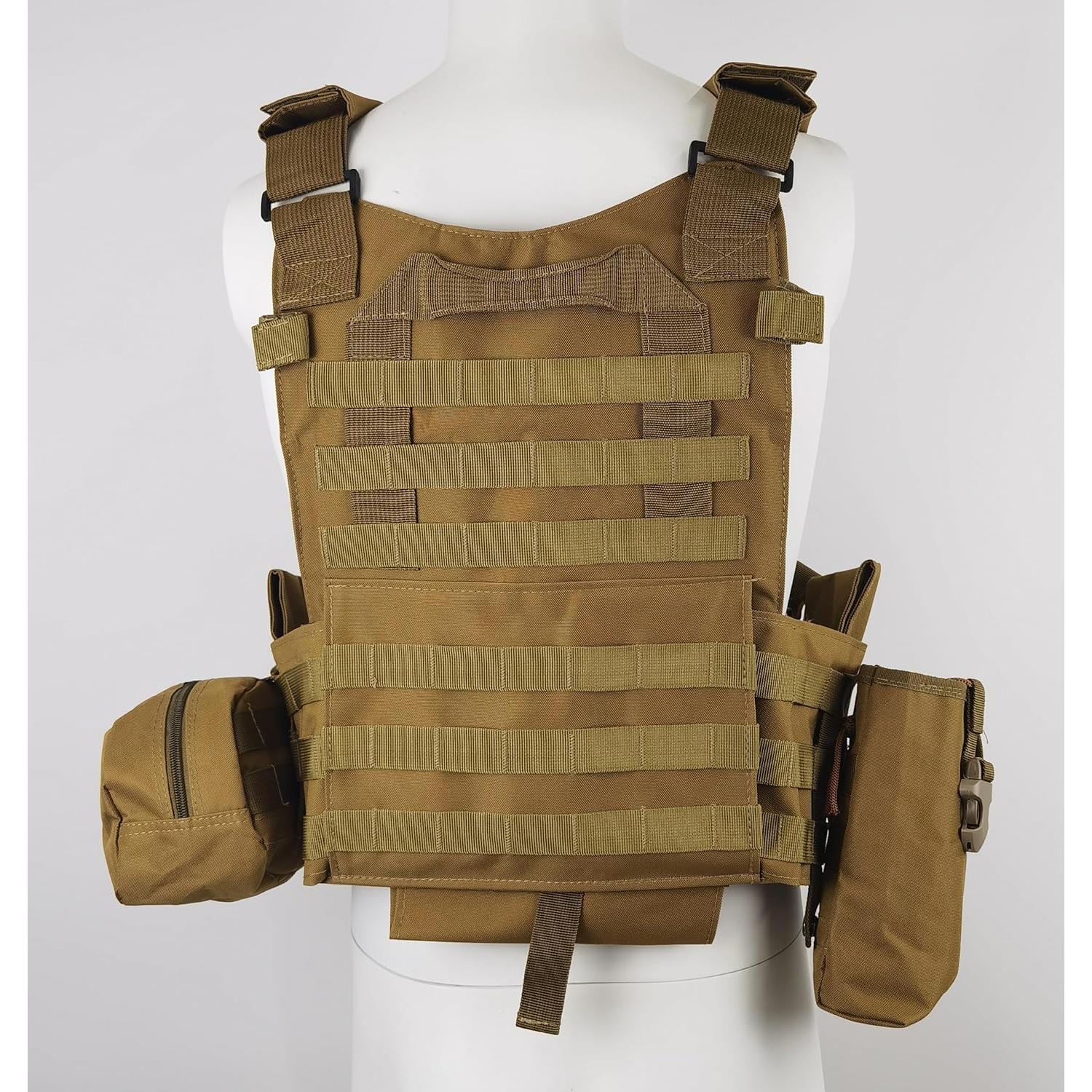 Chaleco Táctico Swat Airsoft Paintball Ajustable Molle