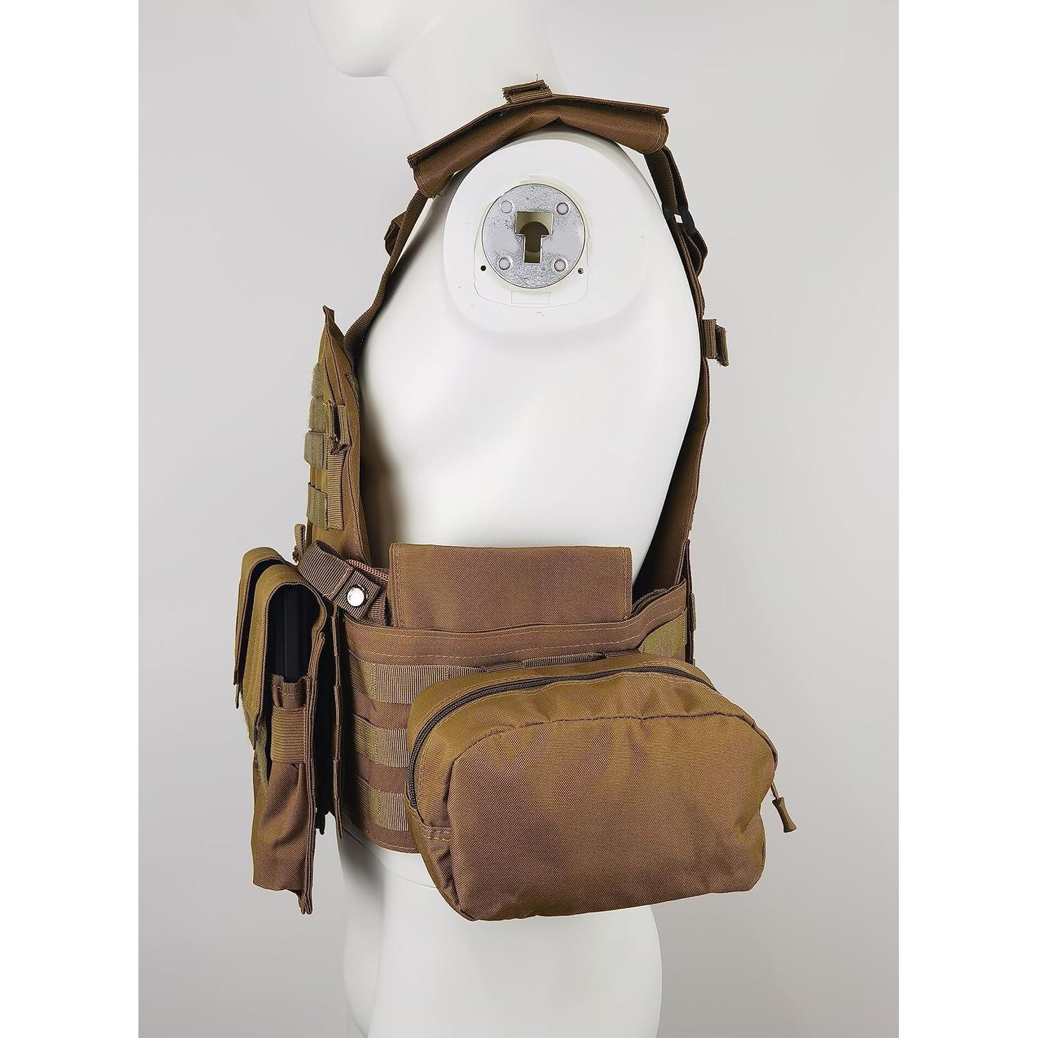 Chaleco Táctico Swat Airsoft Paintball Ajustable Molle